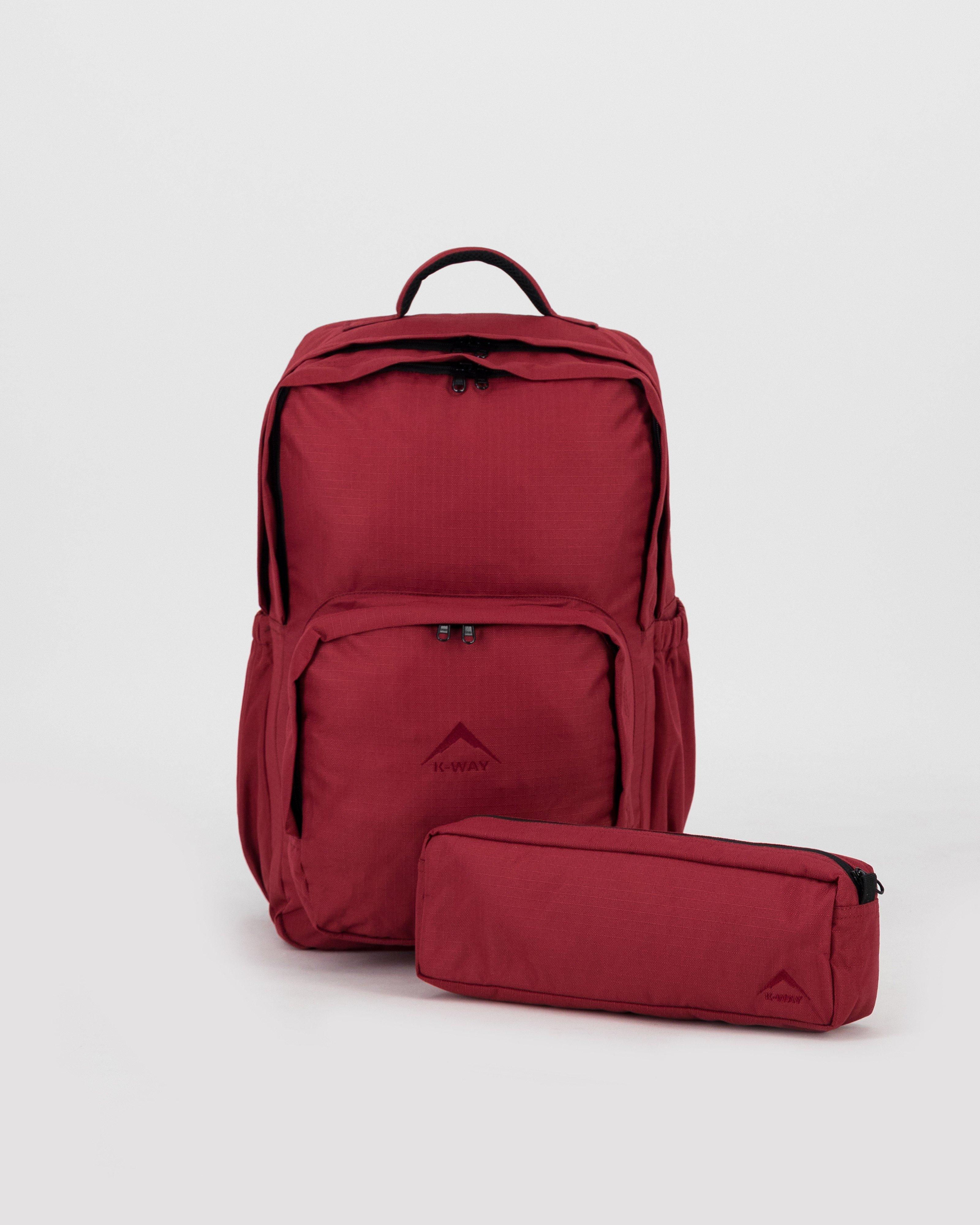 K-Way ECO School Bag  -  Burgundy