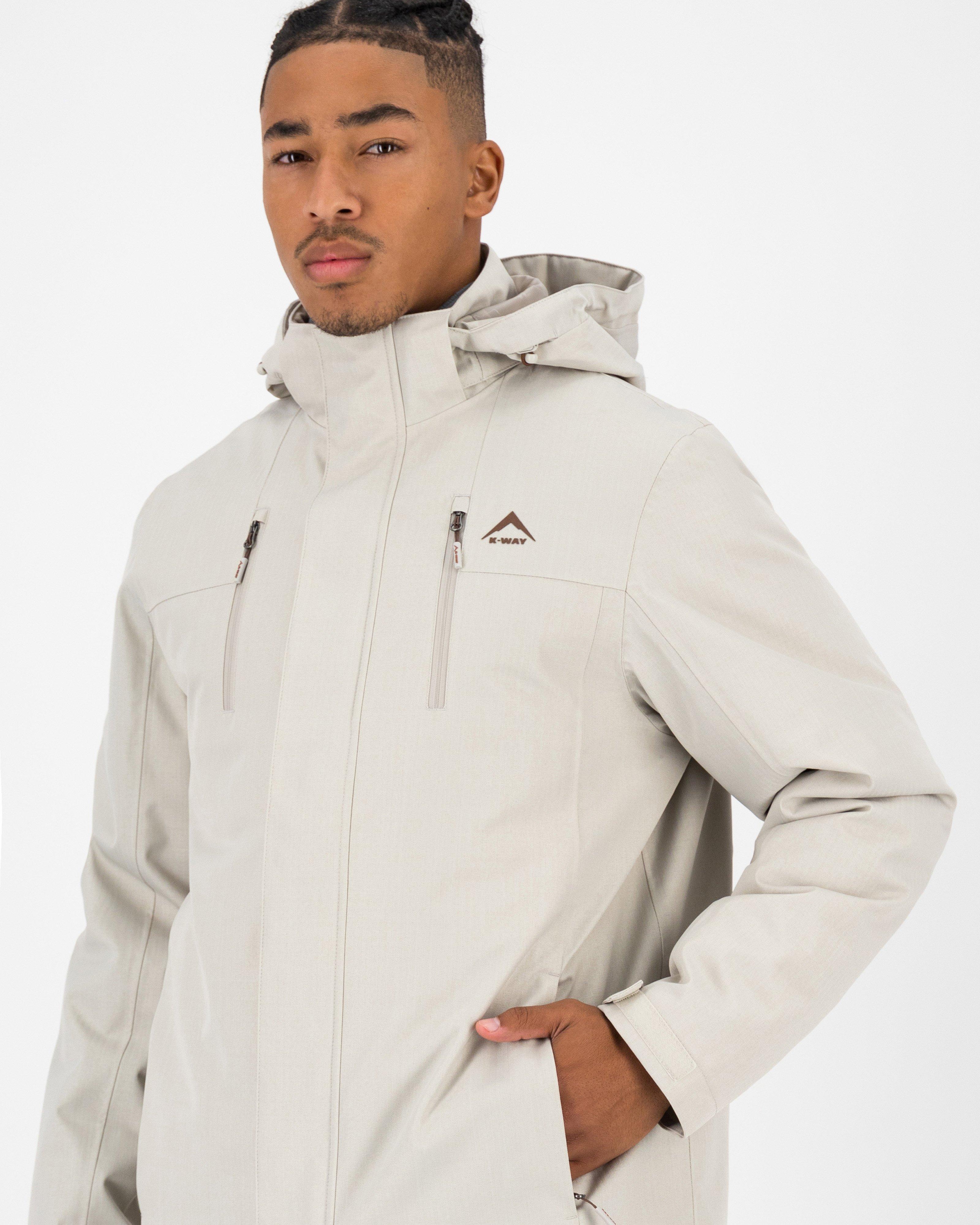 K-Way Men’s Hudson 3-in-1 Jacket -  Stone