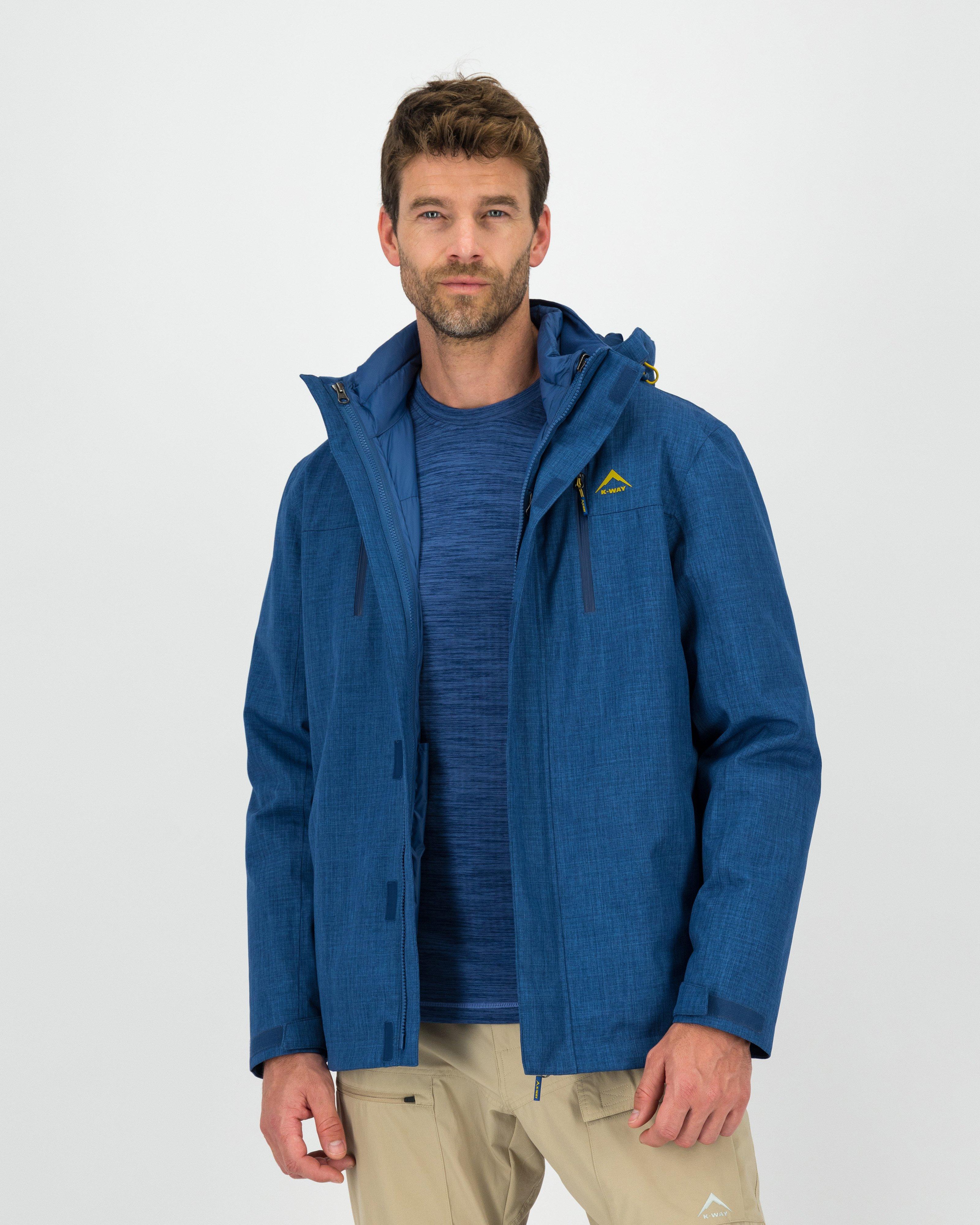 K-Way Men’s Hudson 3-in-1 Jacket -  Blue