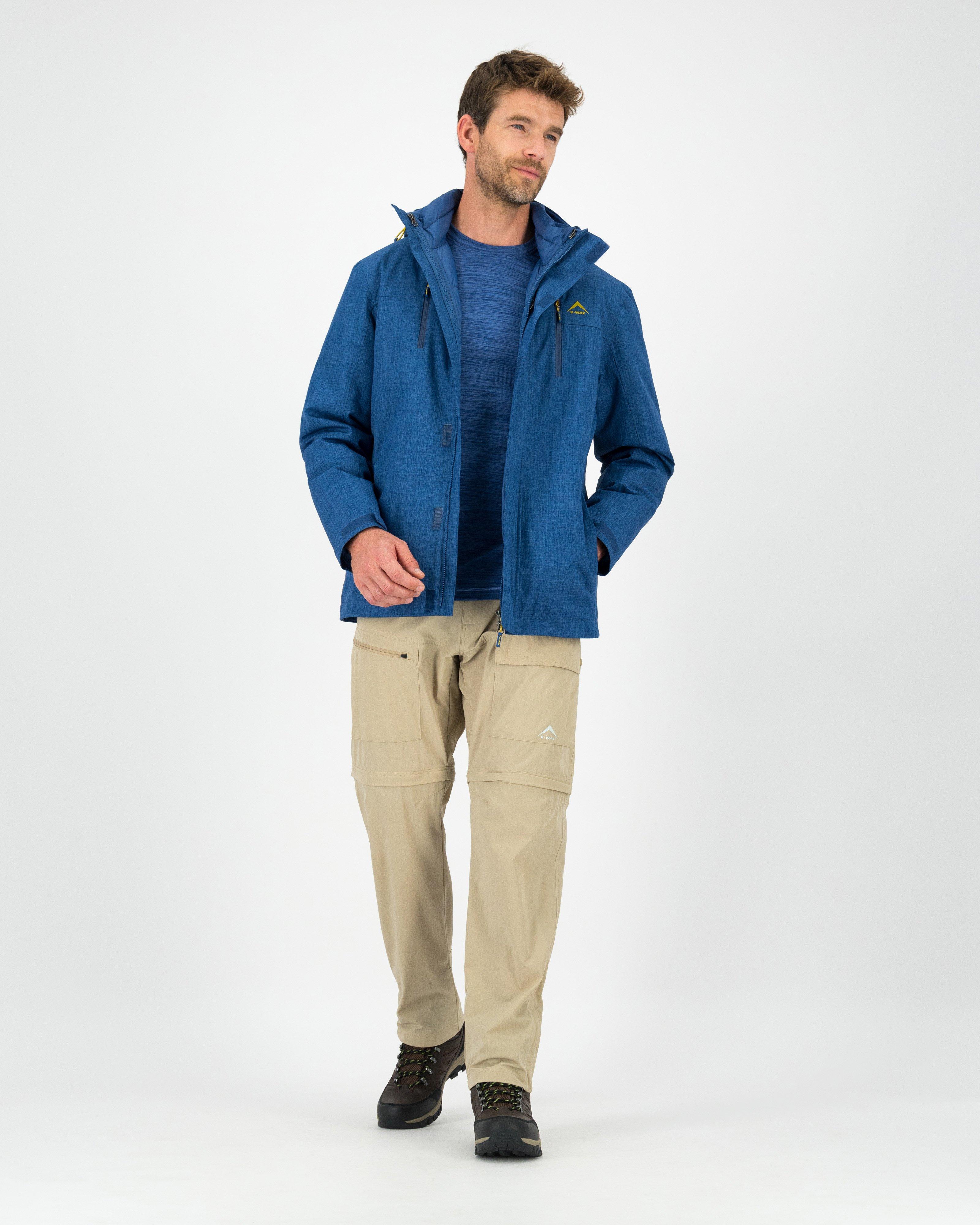 K-Way Men’s Hudson 3-in-1 Jacket -  Blue