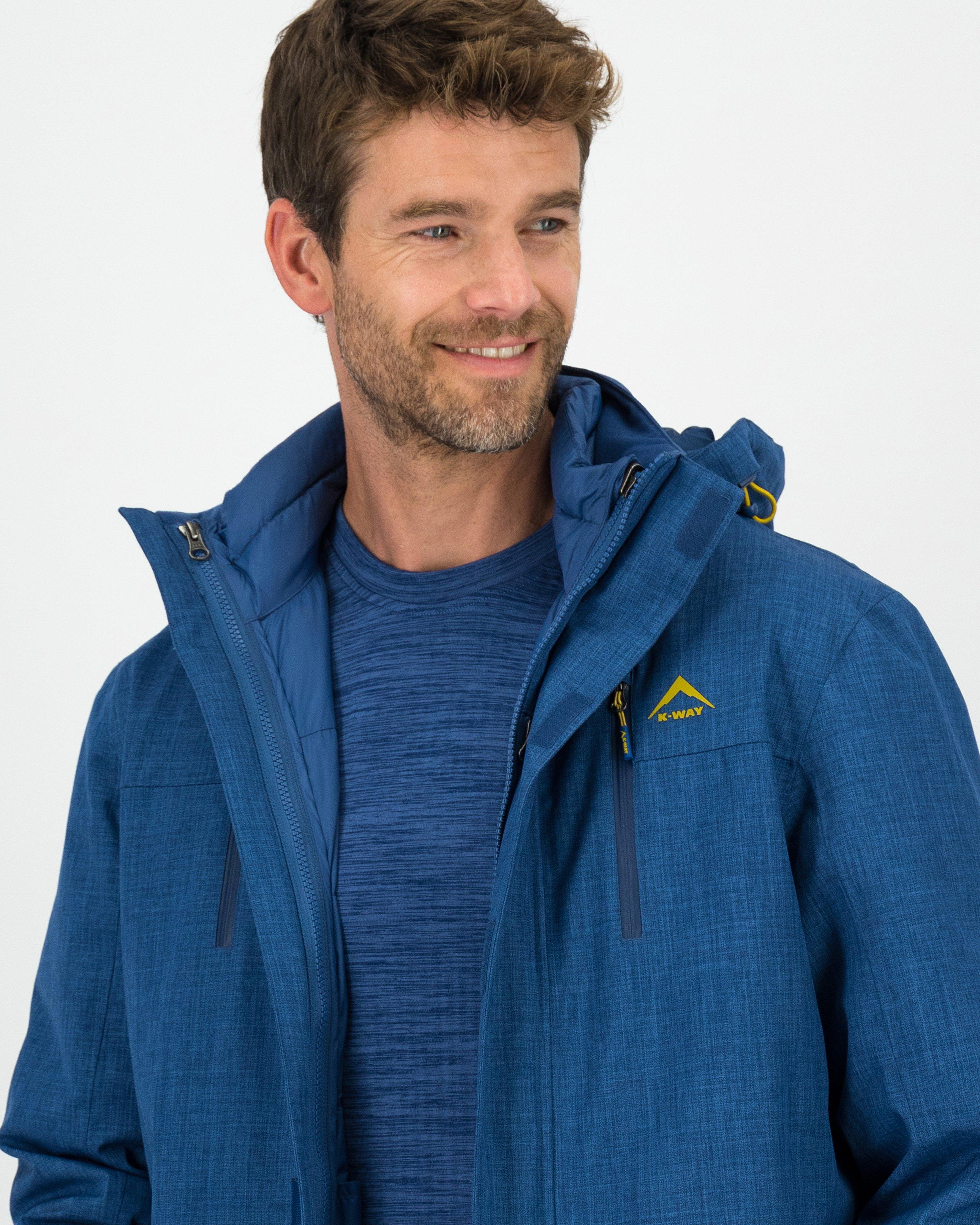 K-Way Men’s Hudson 3-in-1 Jacket -  Blue