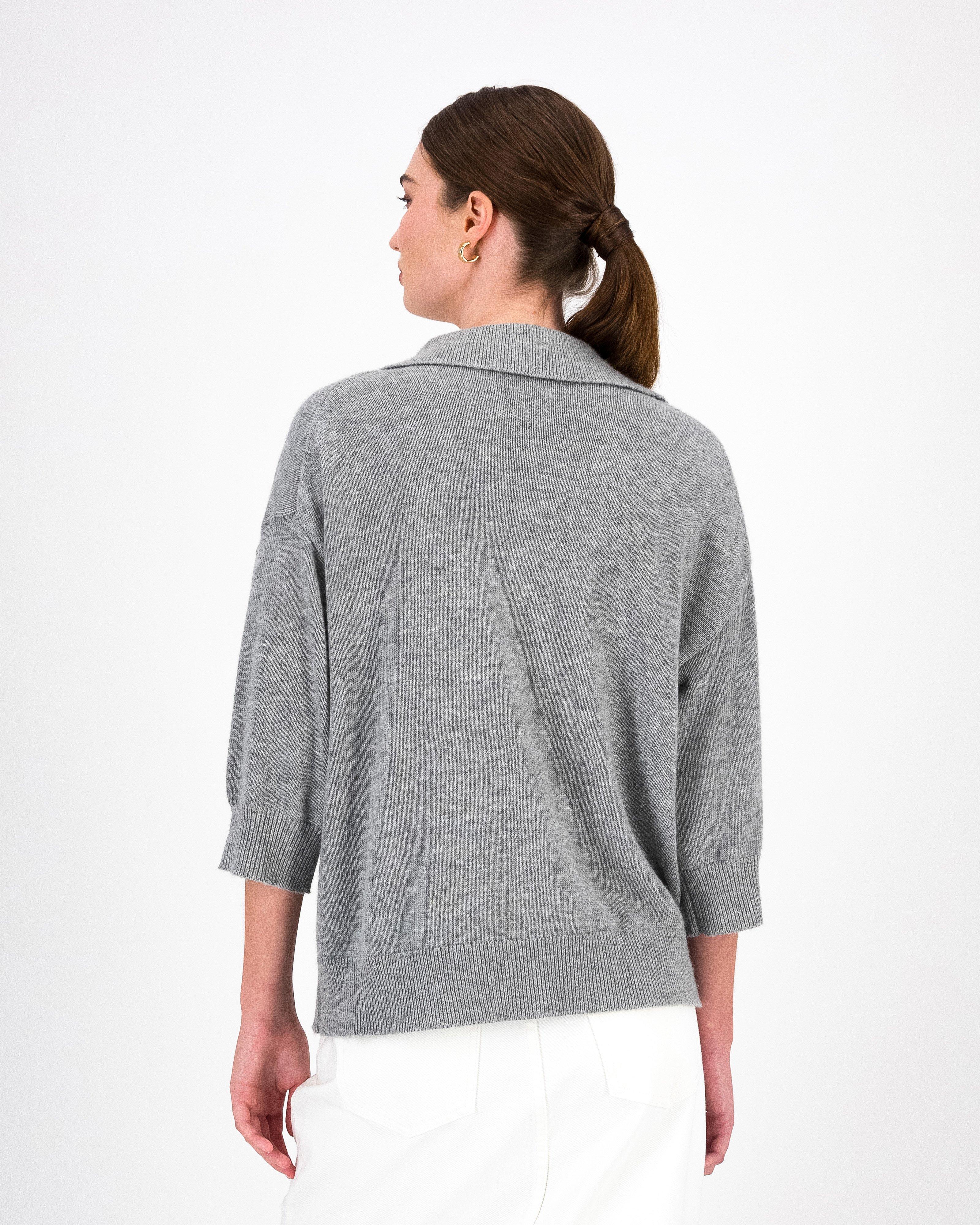 Cheri Relaxed Knitwear Jumper -  Grey