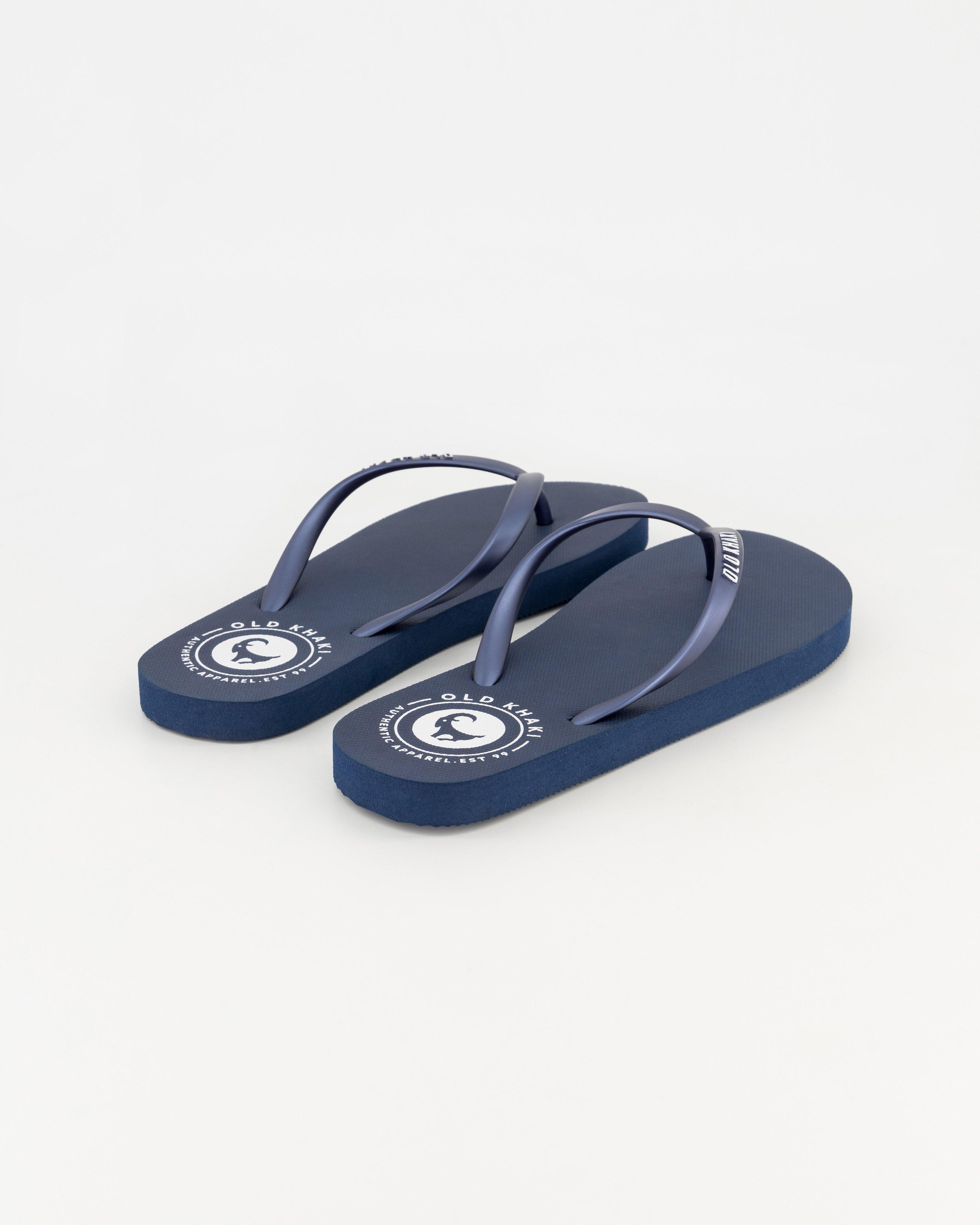 Old Khaki Women's Tide Plain Flip Flops -  Navy