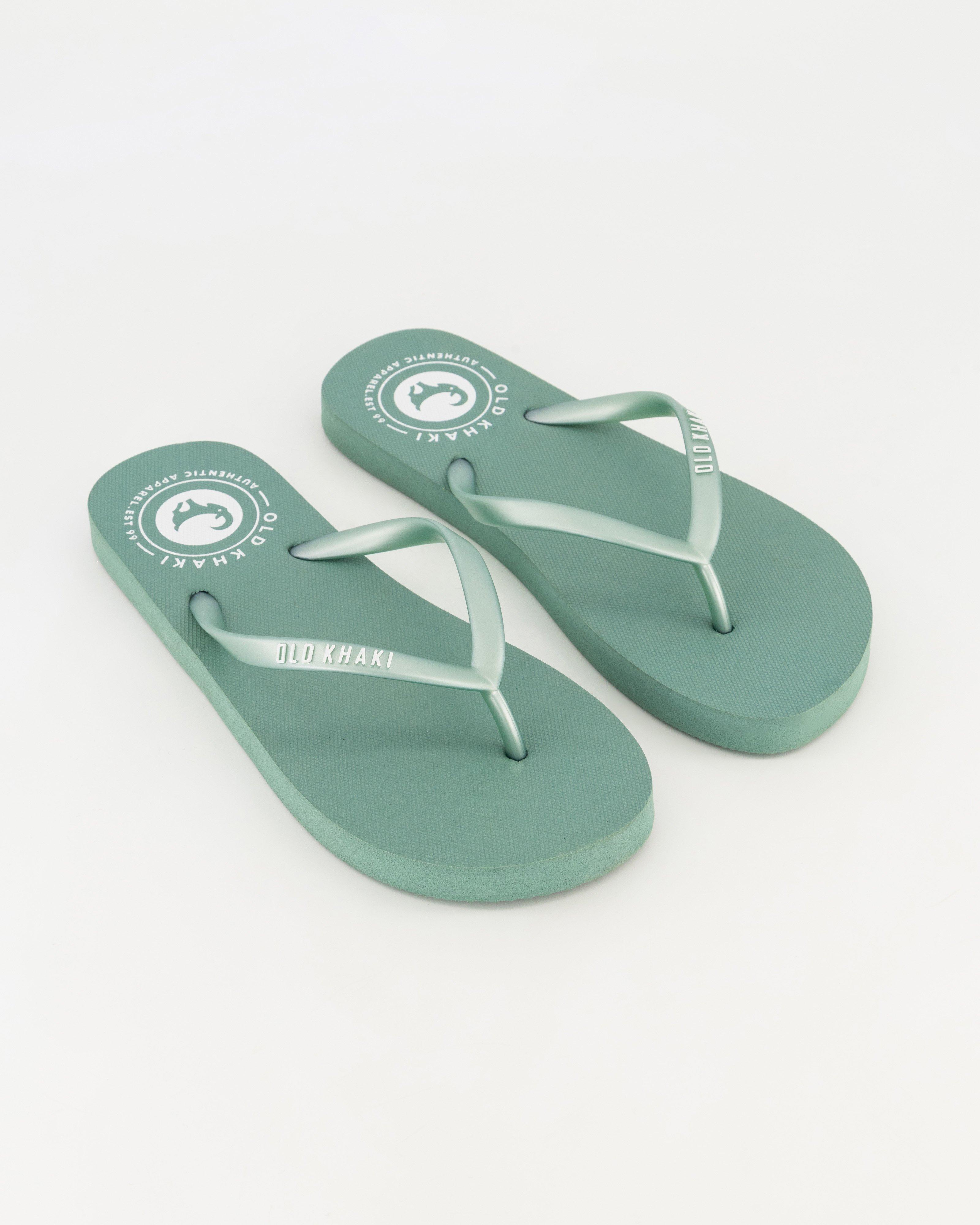 Old Khaki Women's Tide Plain Flip Flops -  Sage