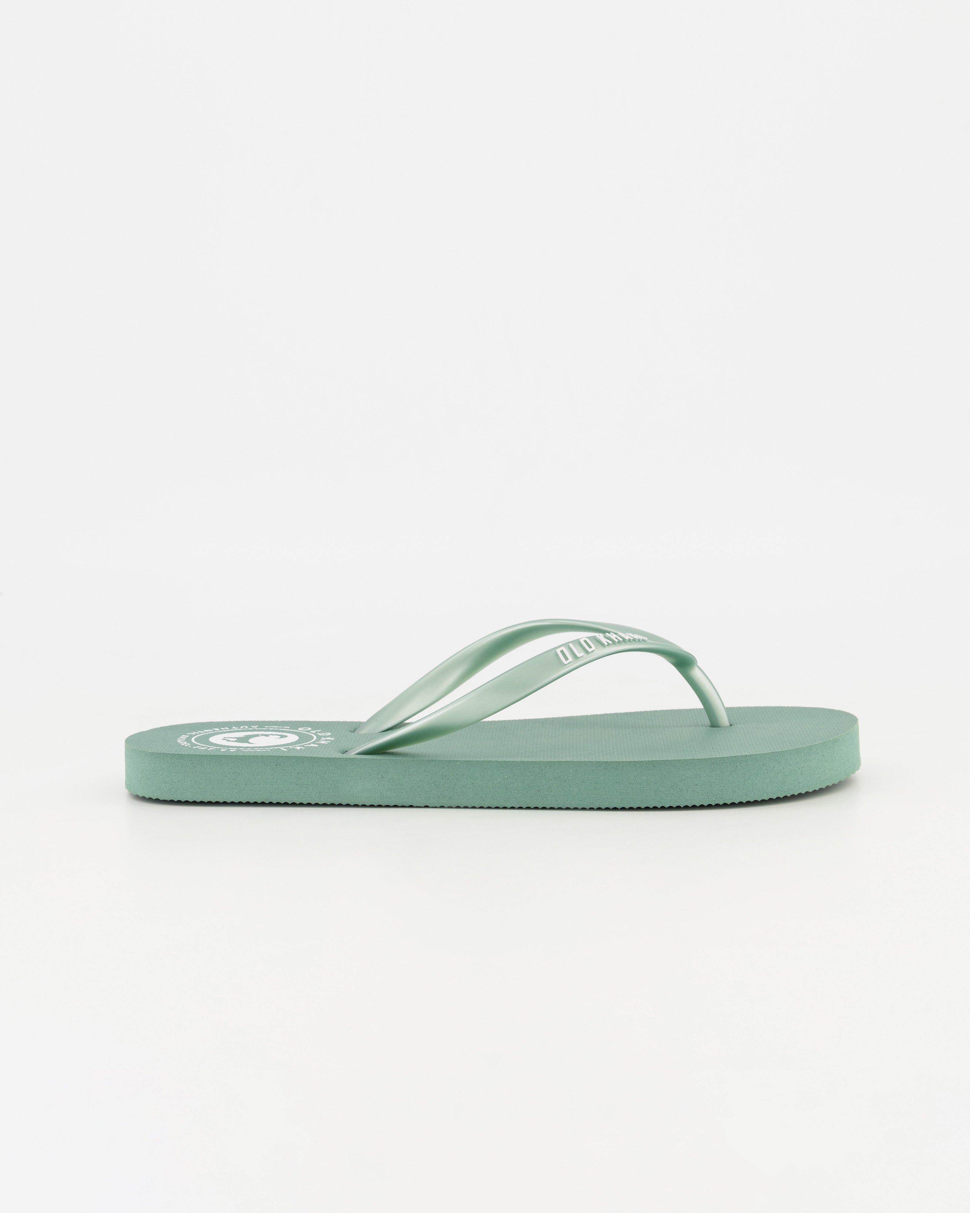 Old Khaki Women's Tide Plain Flip Flops -  Sage