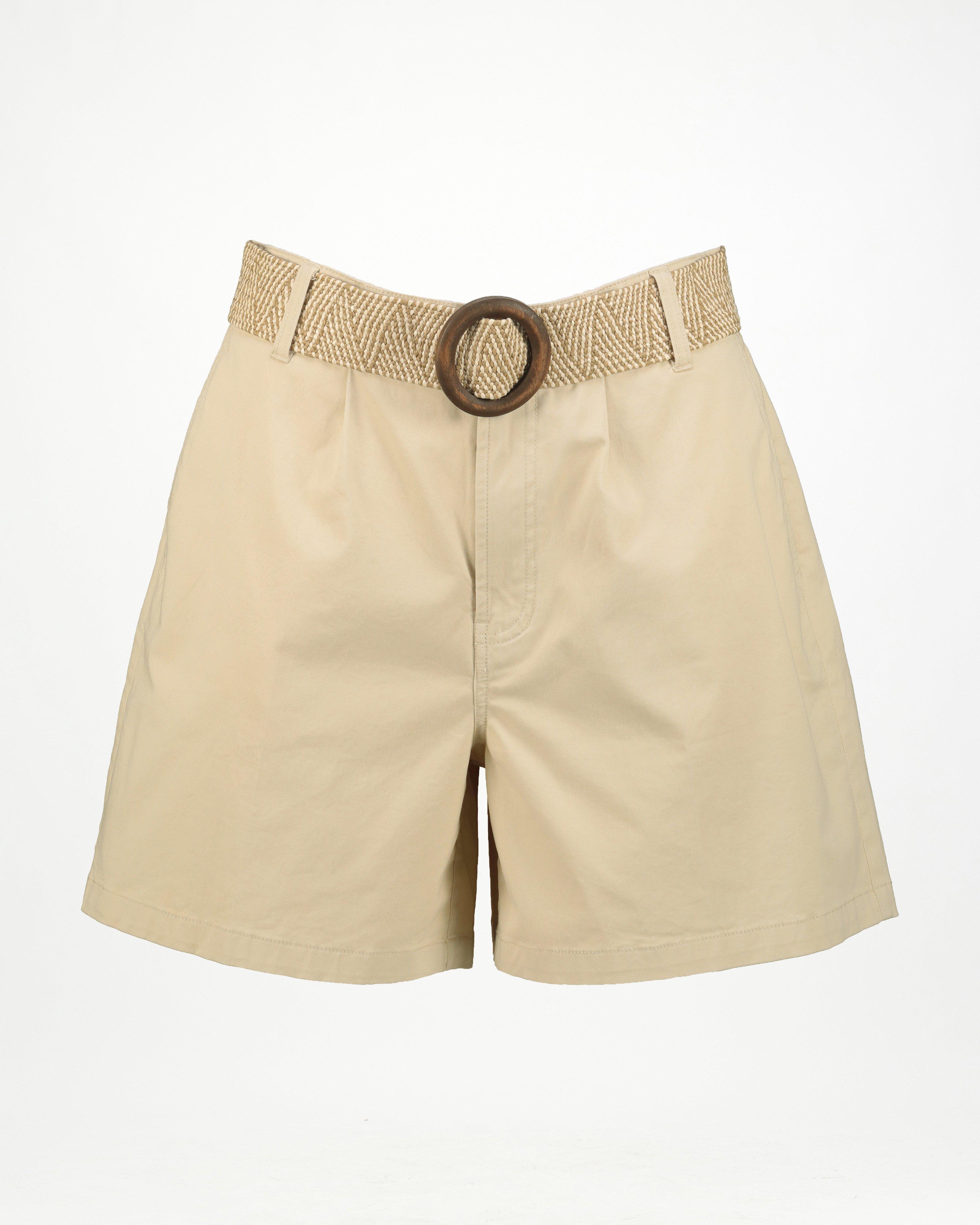 Old Khaki Women’s Cass Belted Shorts -  Stone