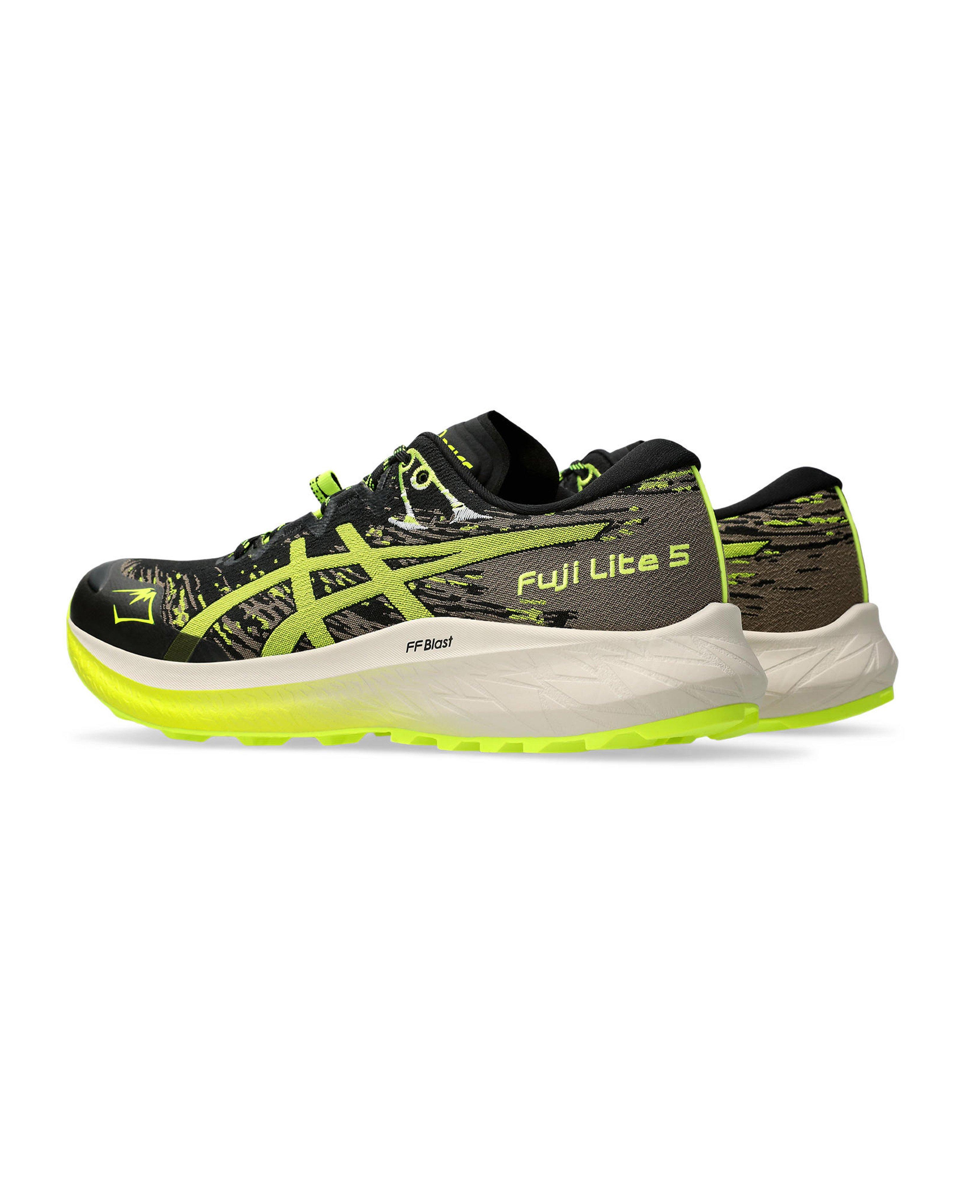 Asics Men’s FujiLite 5 Trail Running Shoes -  Black