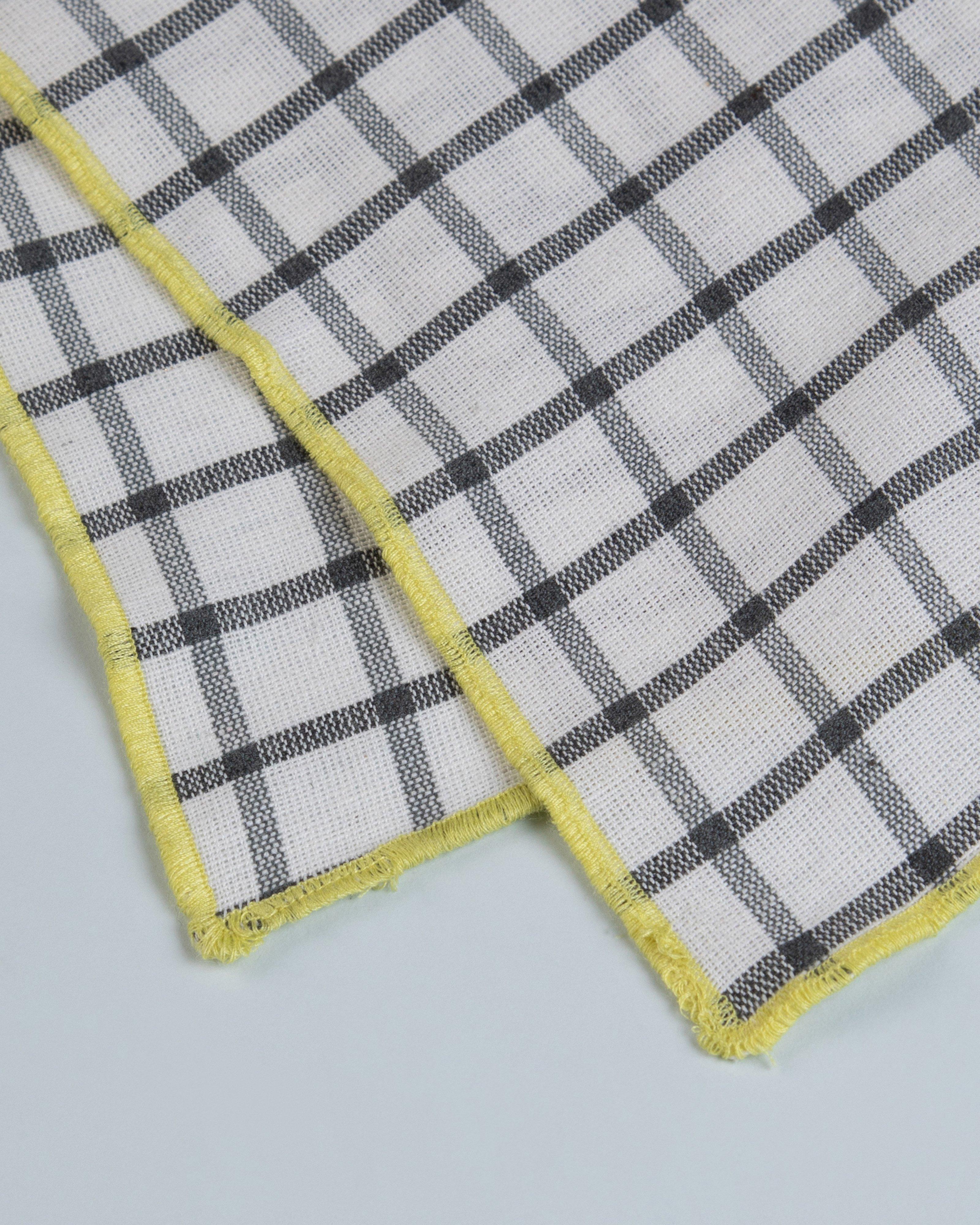 Cate Check Napkin Set -  Blue