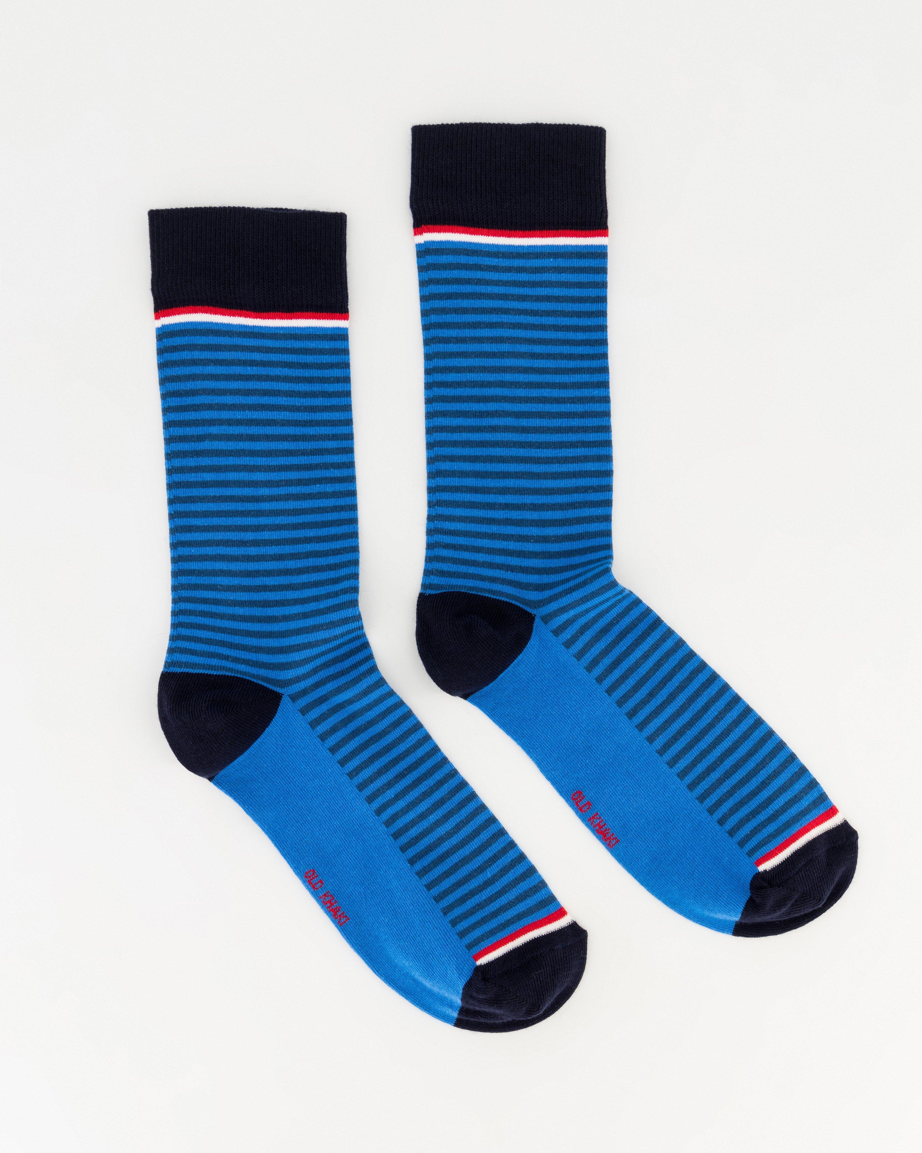 Men’s Sully Micro Stripe Socks -  Teal
