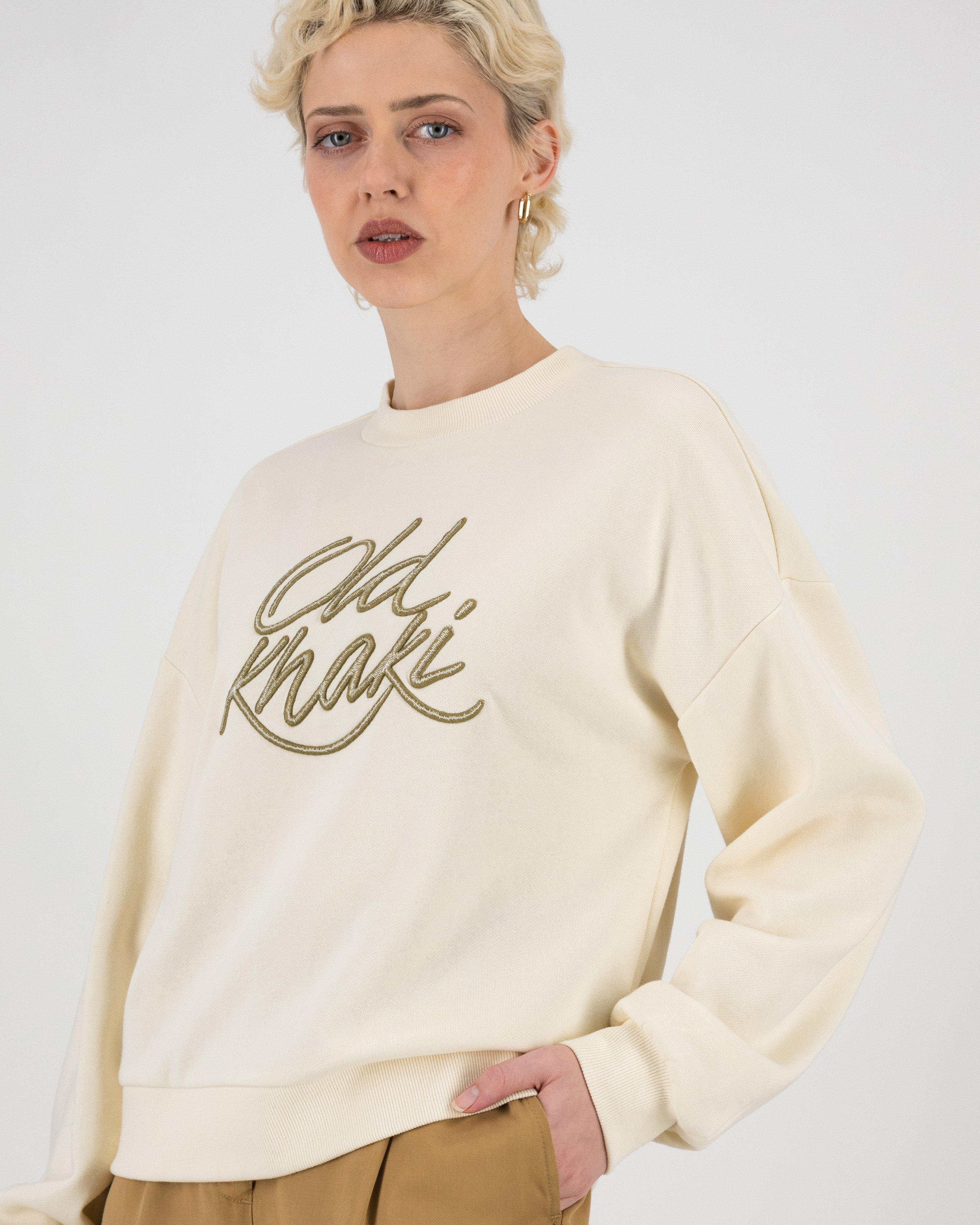 Women’s Thalia Embroidered Sweat  -  Milk