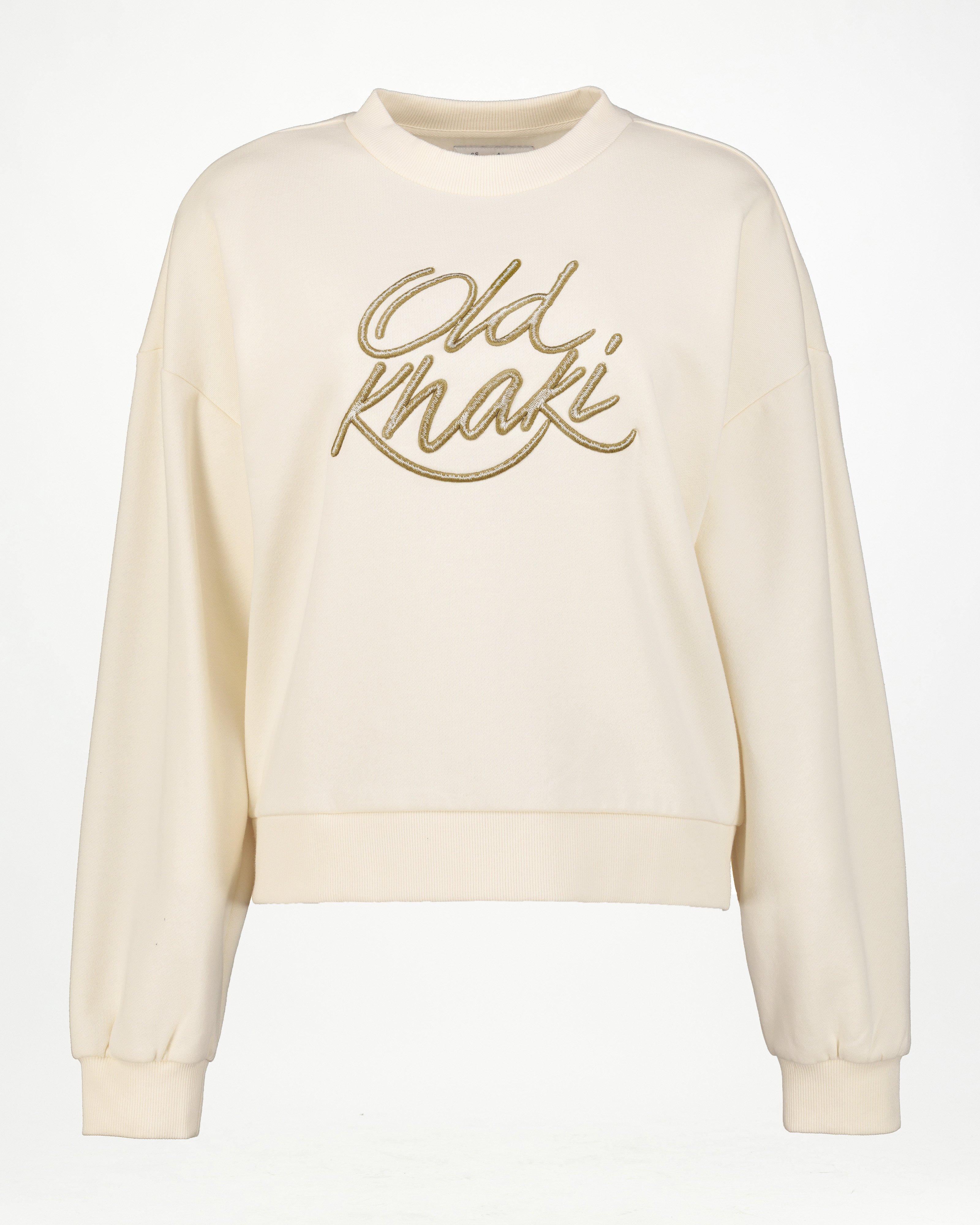 Women’s Thalia Embroidered Sweat  -  Milk