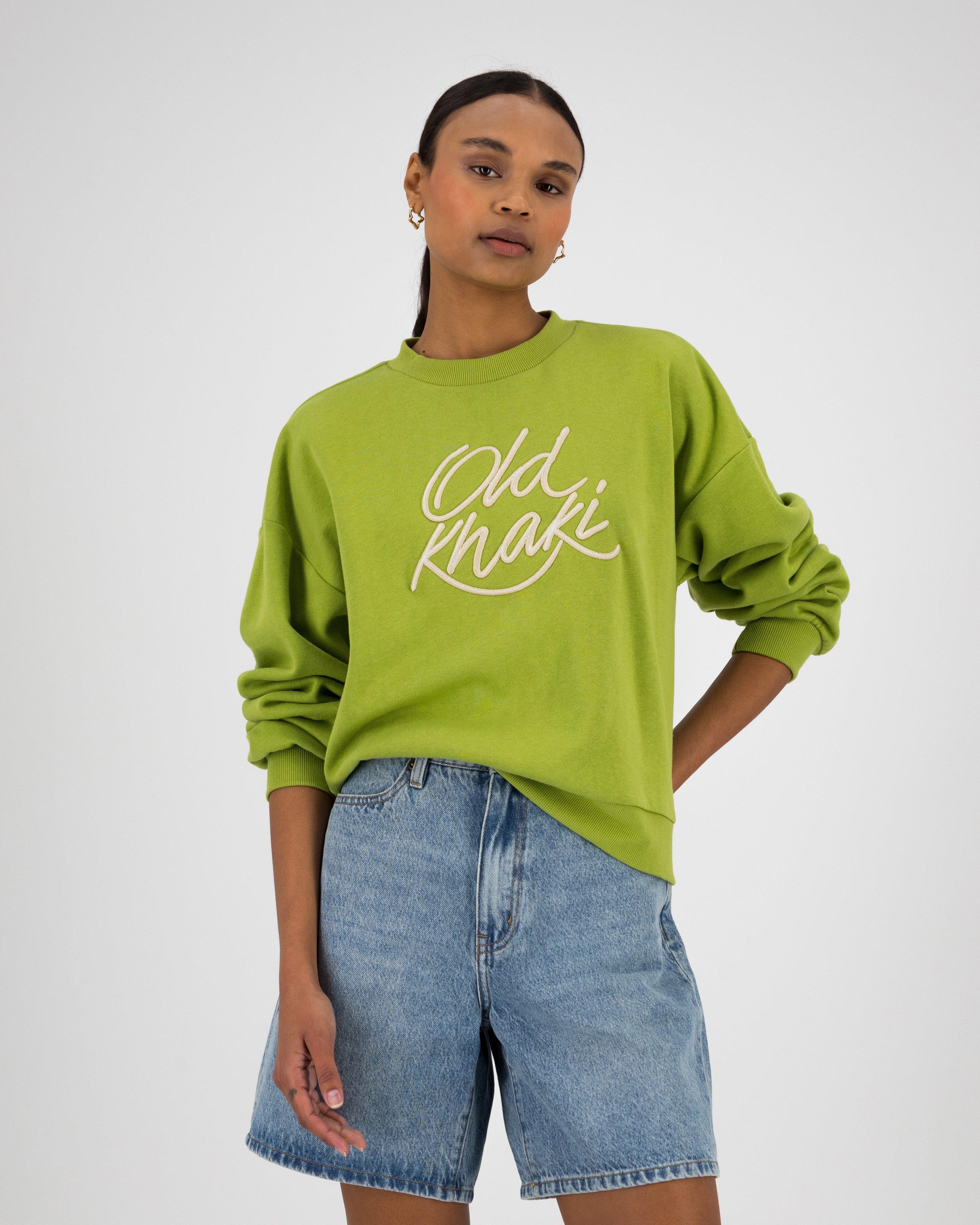 Women’s Thalia Embroidered Sweat  -  Green