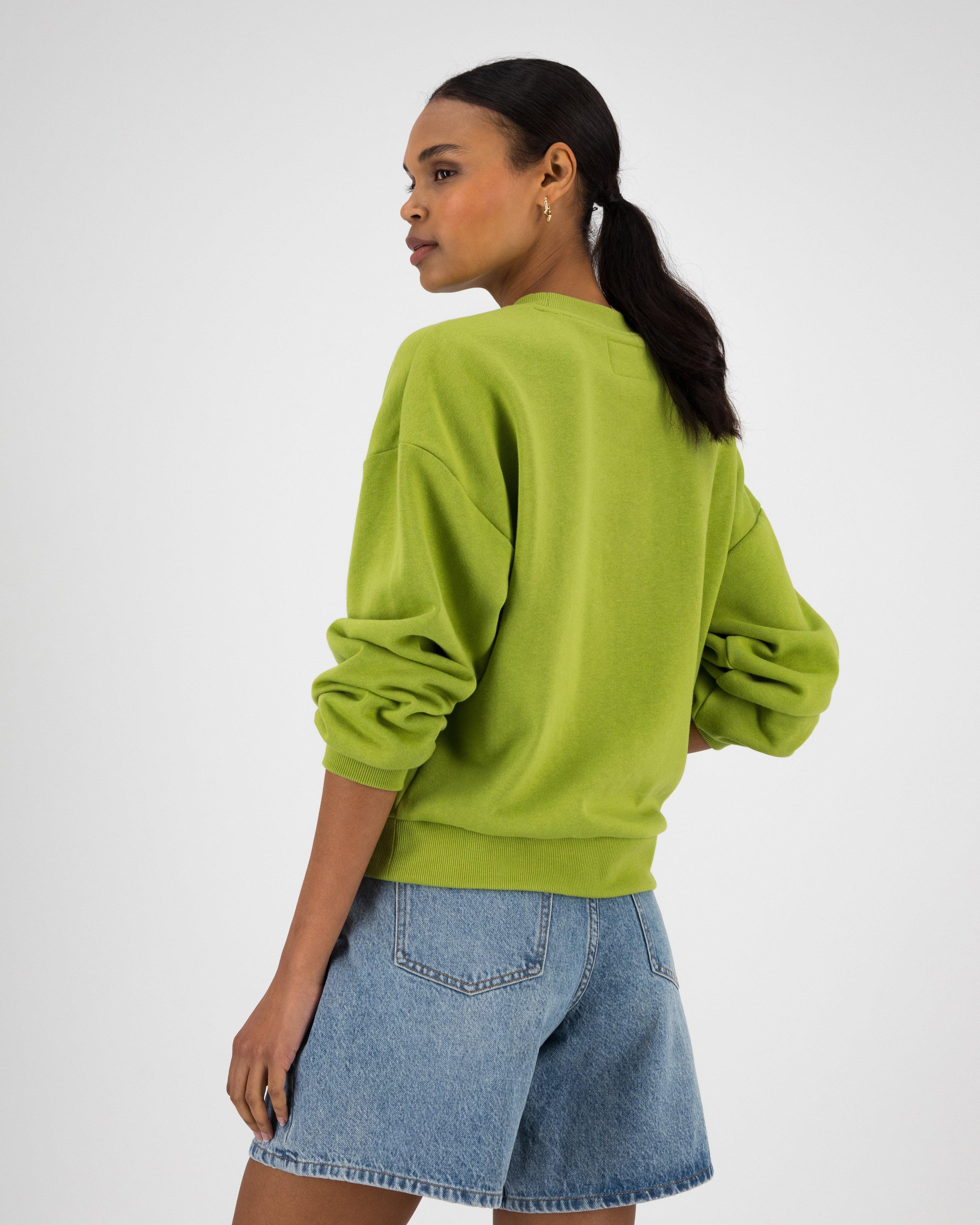 Women’s Thalia Embroidered Sweat  -  Green