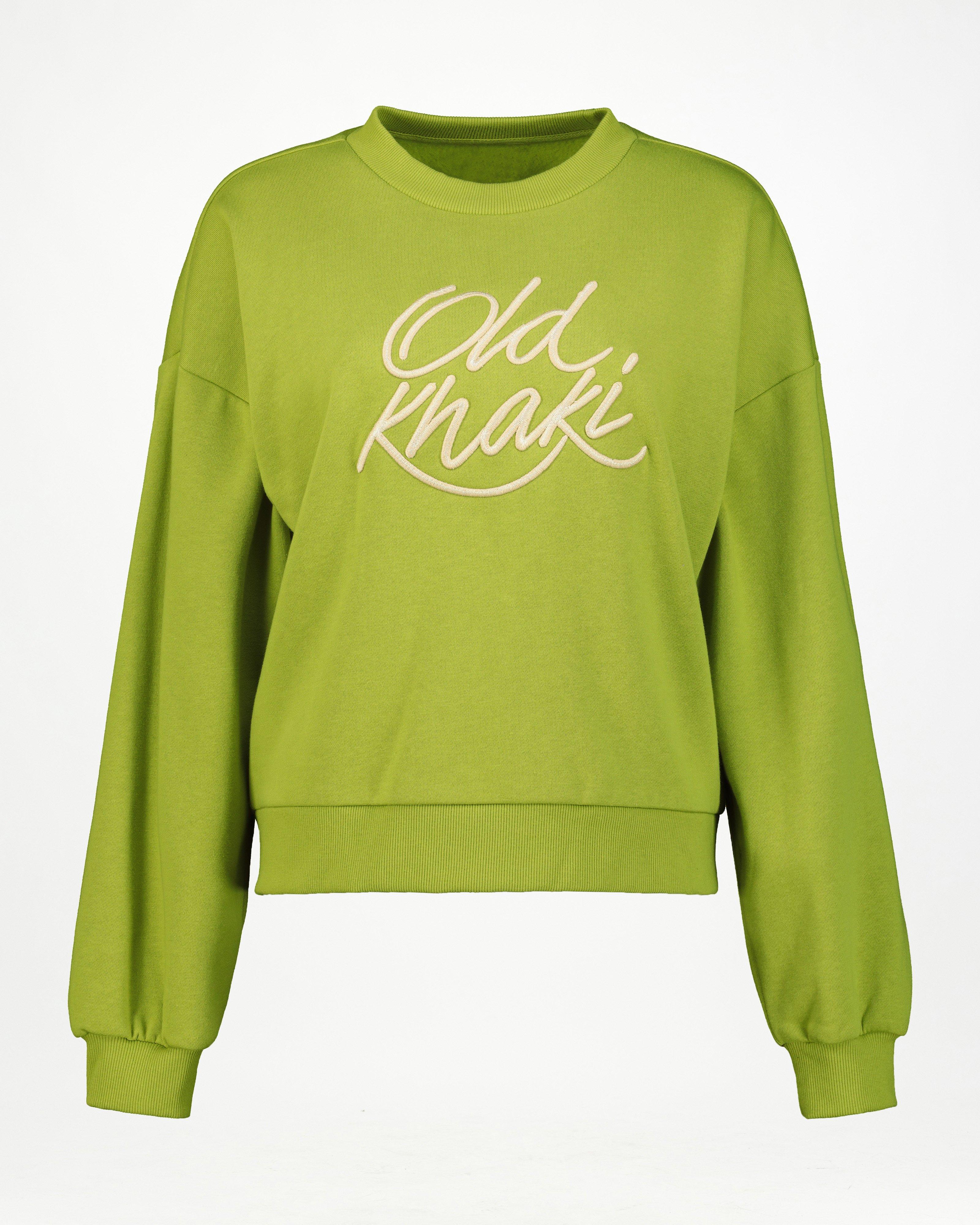 Women’s Thalia Embroidered Sweat  -  Green