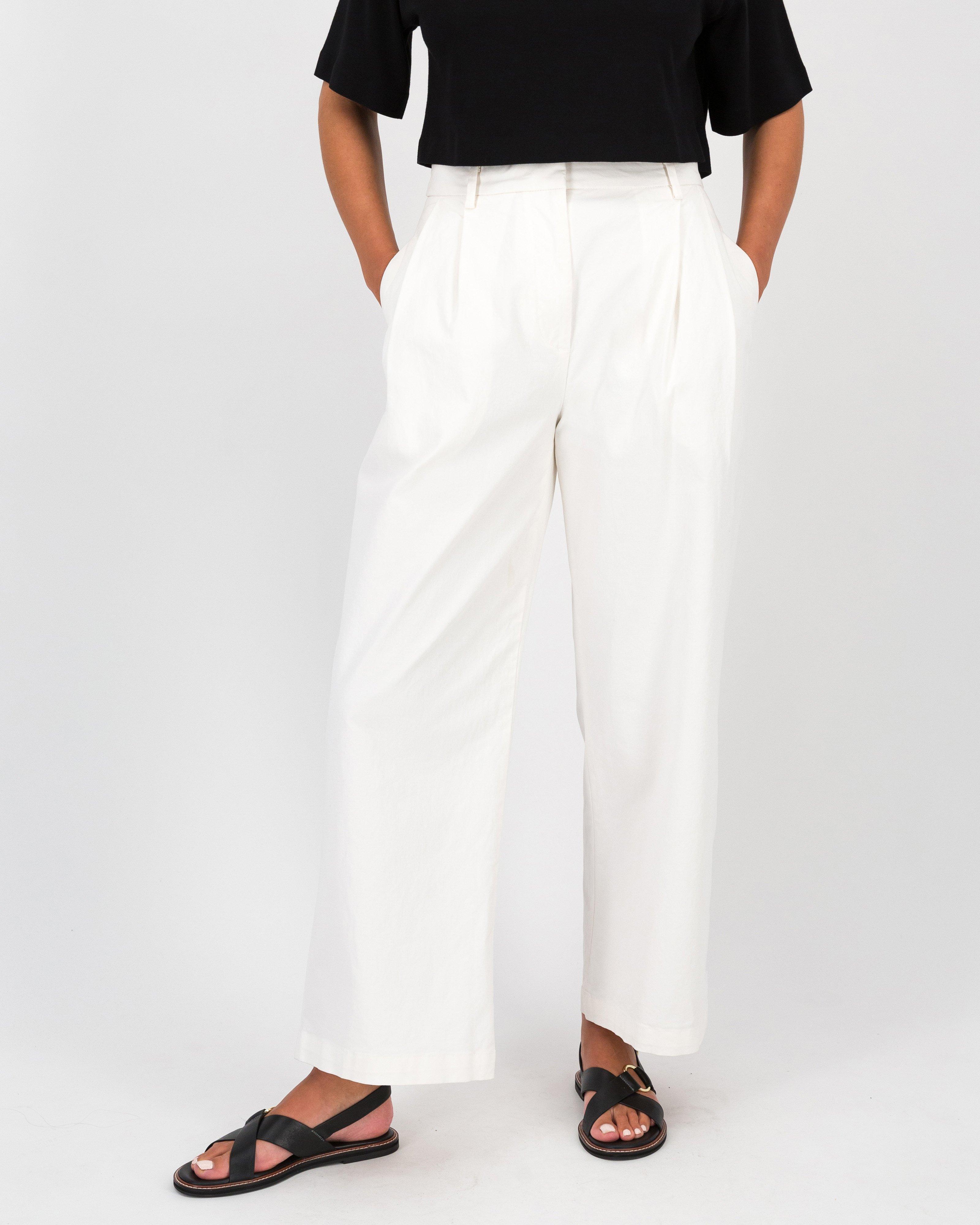 Cole Relaxed Chino -  White