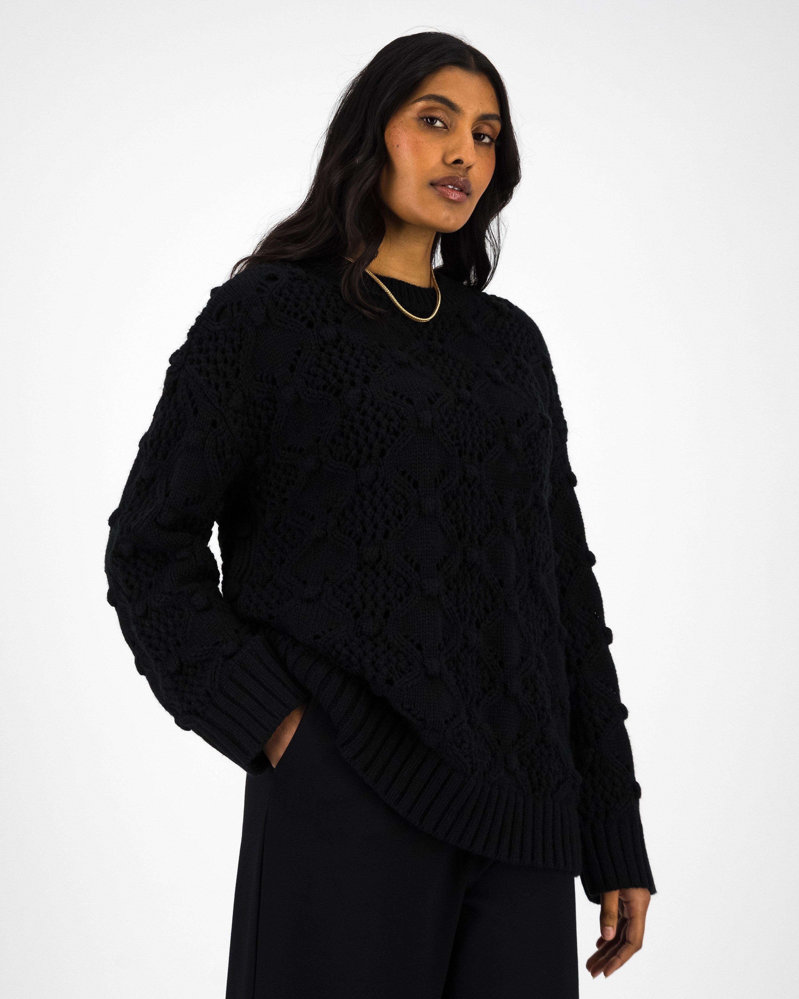 Nicole Bobble Knit -  Black