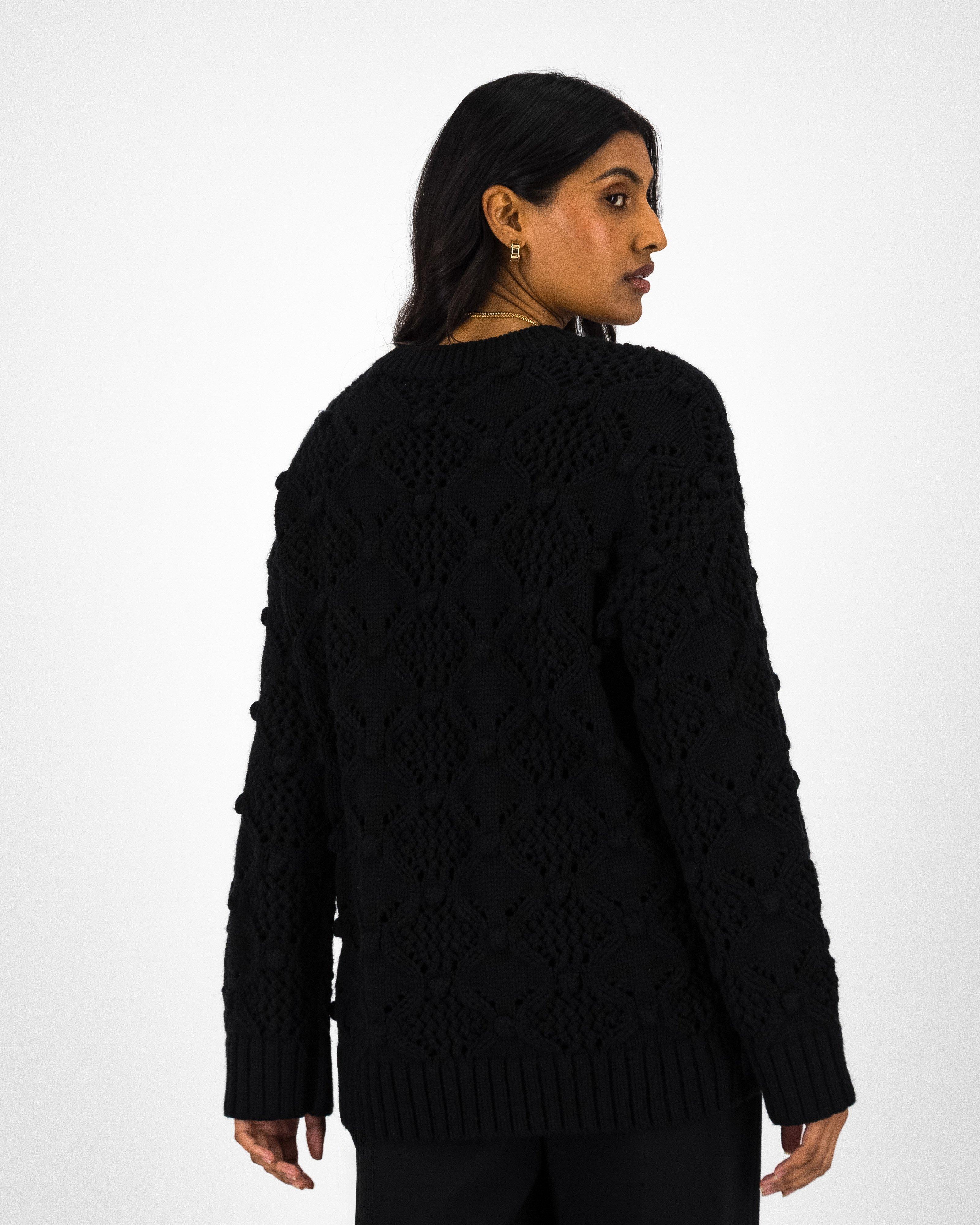 Nicole Bobble Knit -  Black