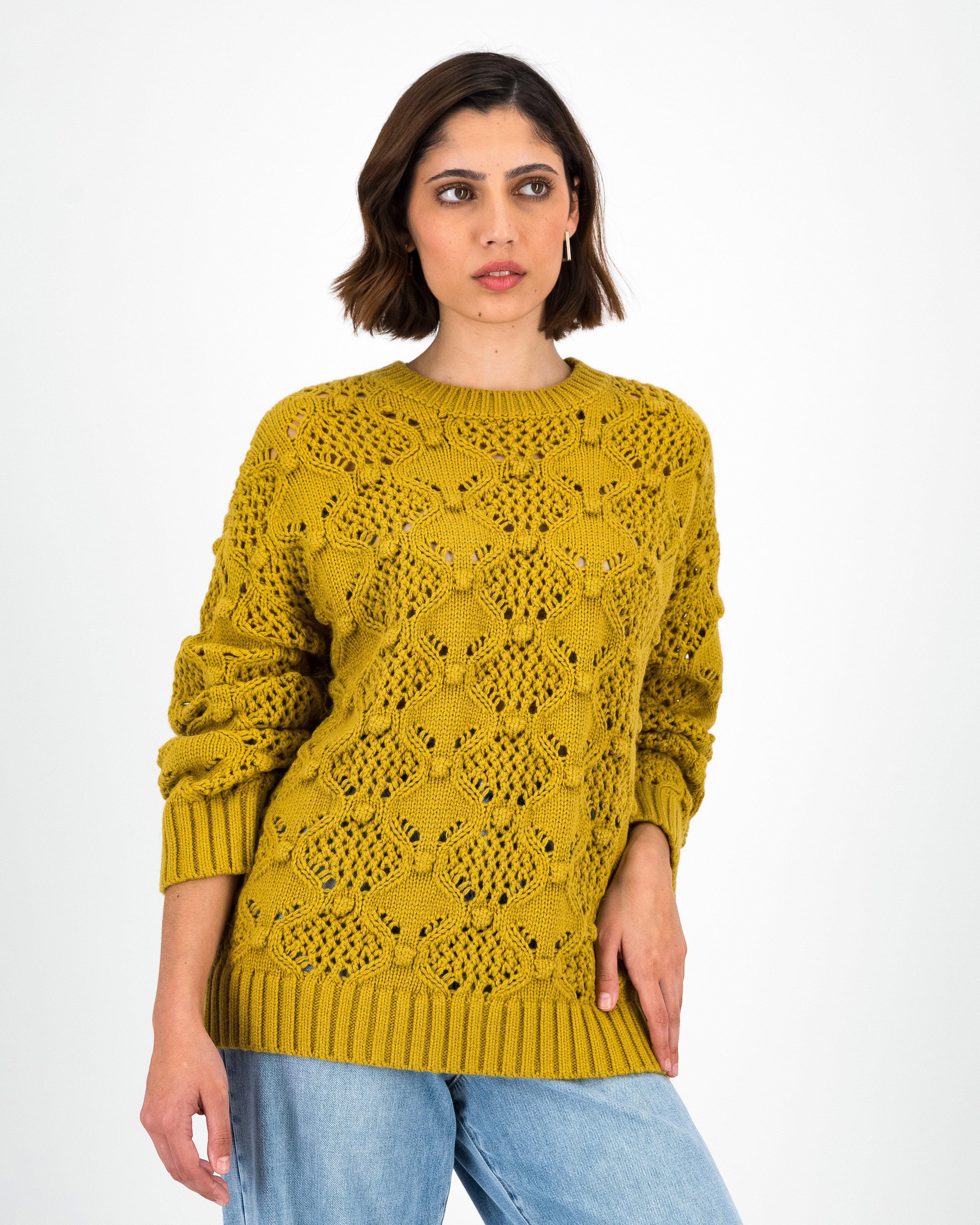 Nicole Bobble Knit -  Lime