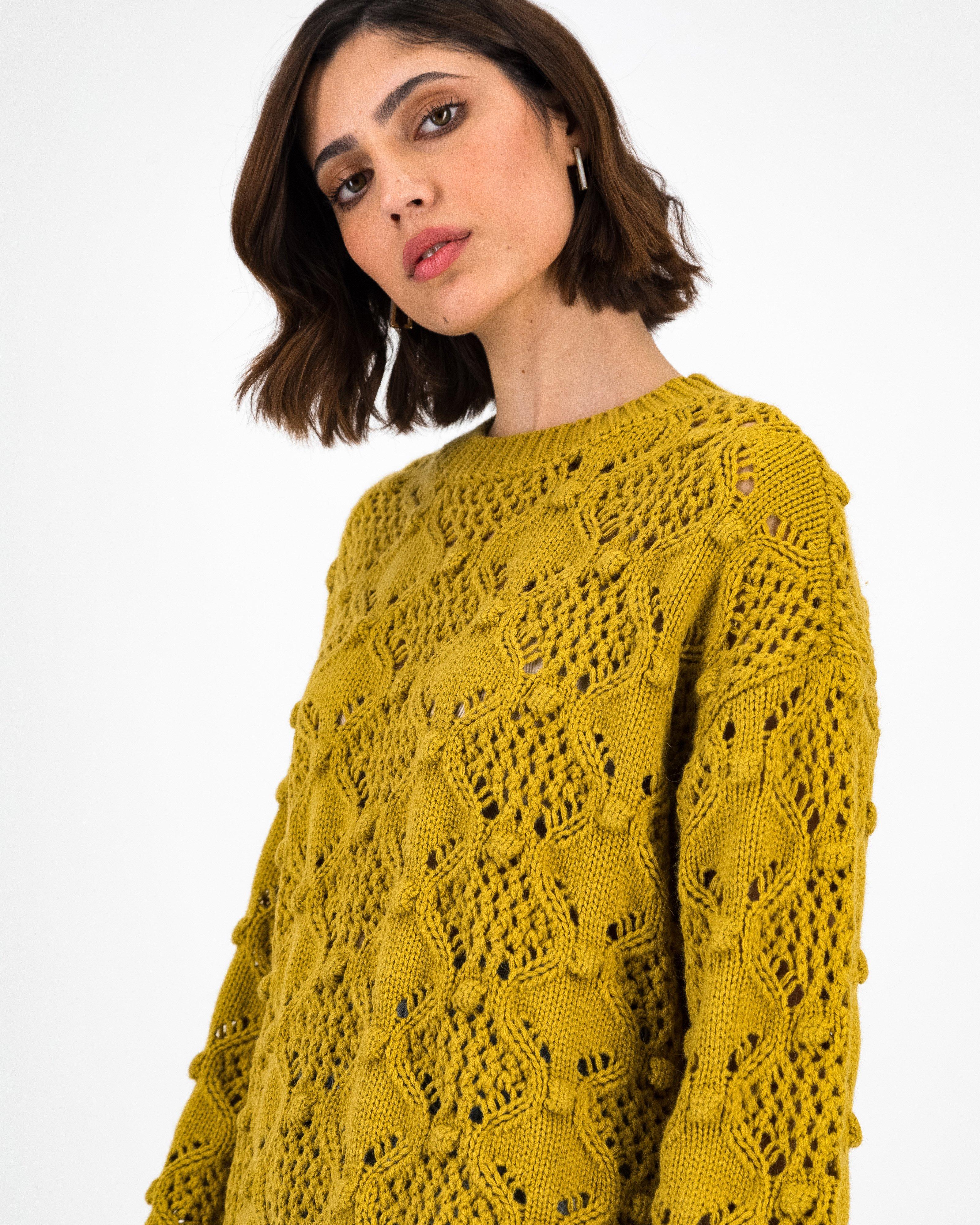 Nicole Bobble Knit -  Lime