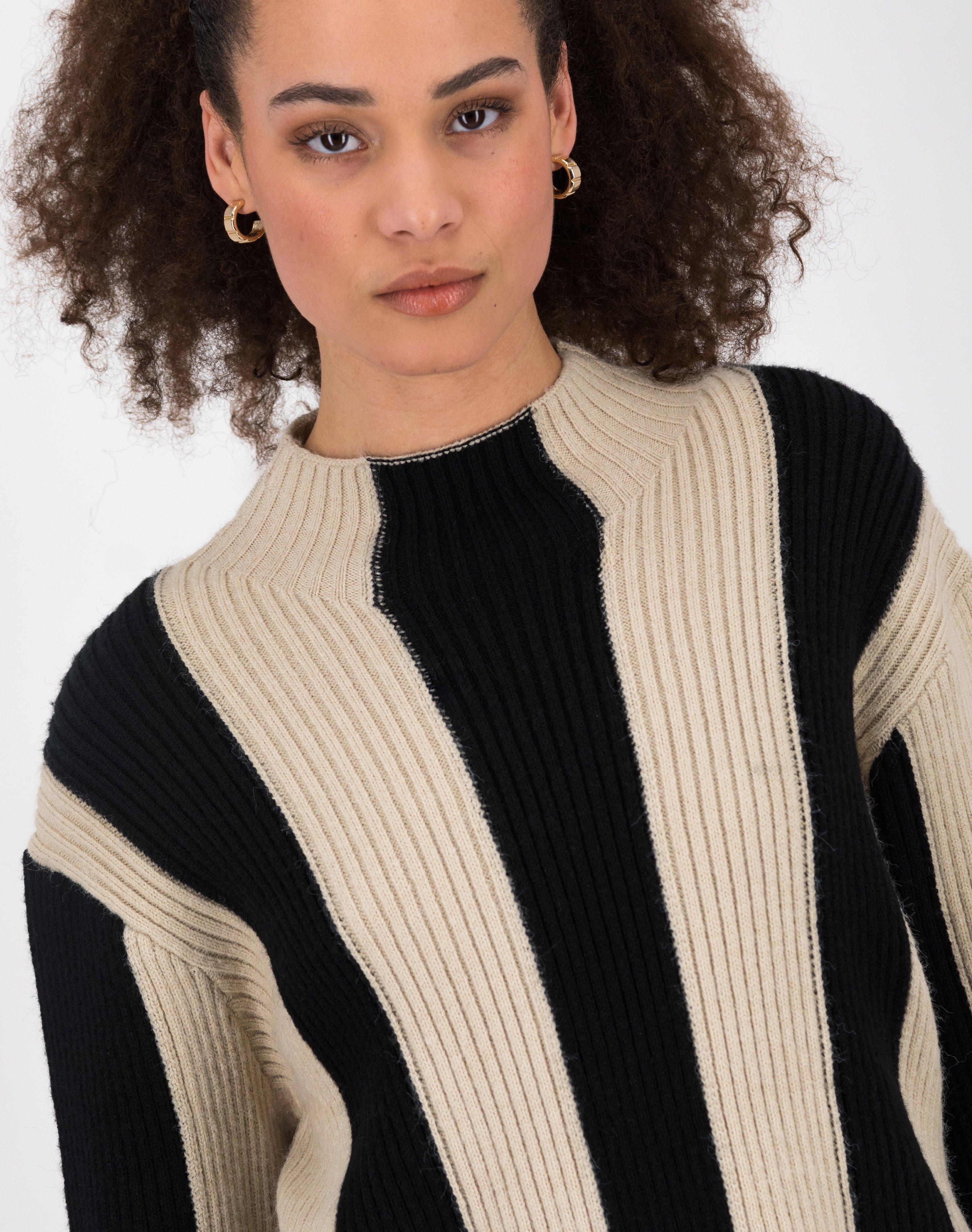 Rihanna Two-Tone Knit -  Black