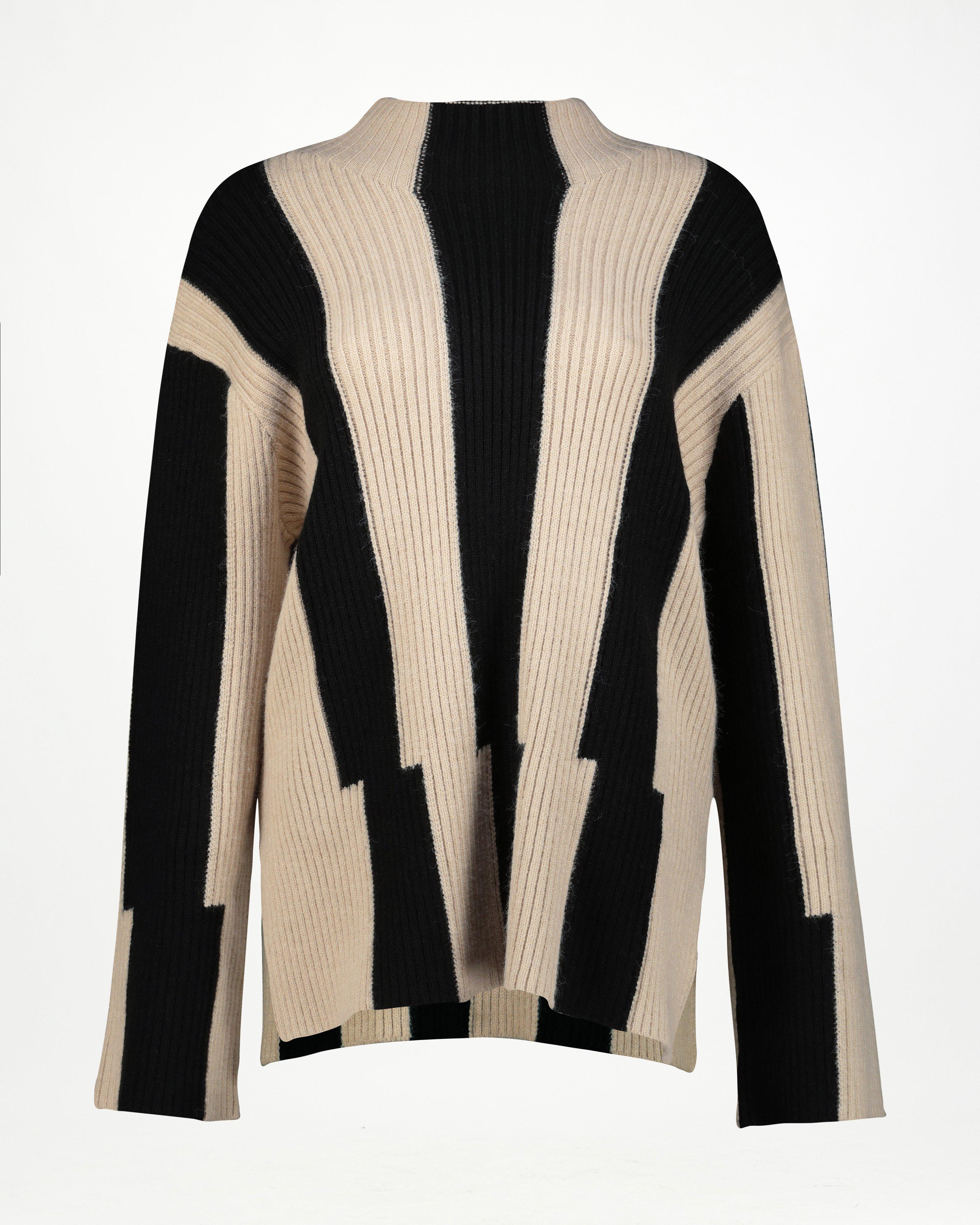 Rihanna Two-Tone Knit -  Black