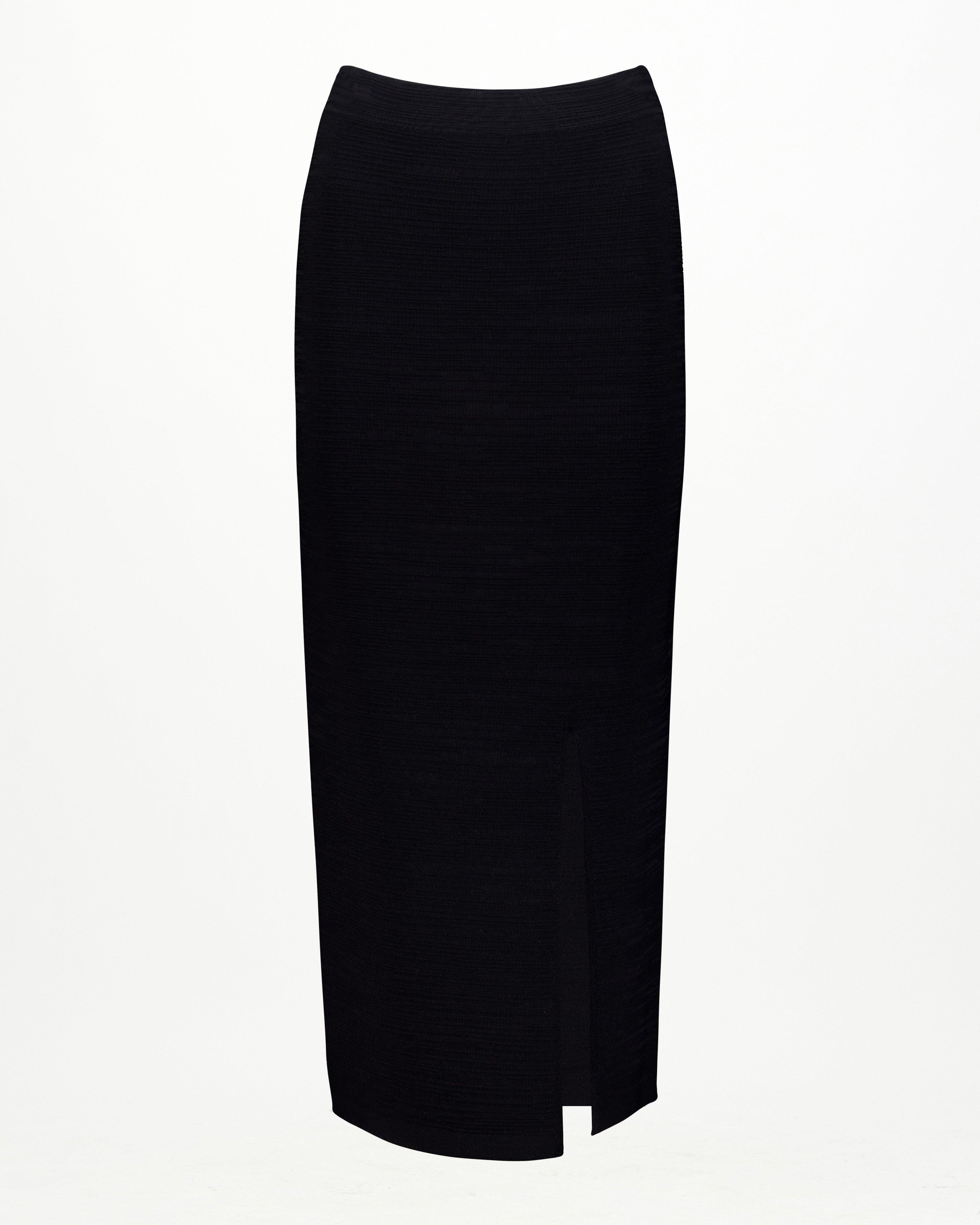 Paulo Knit Skirt -  Black