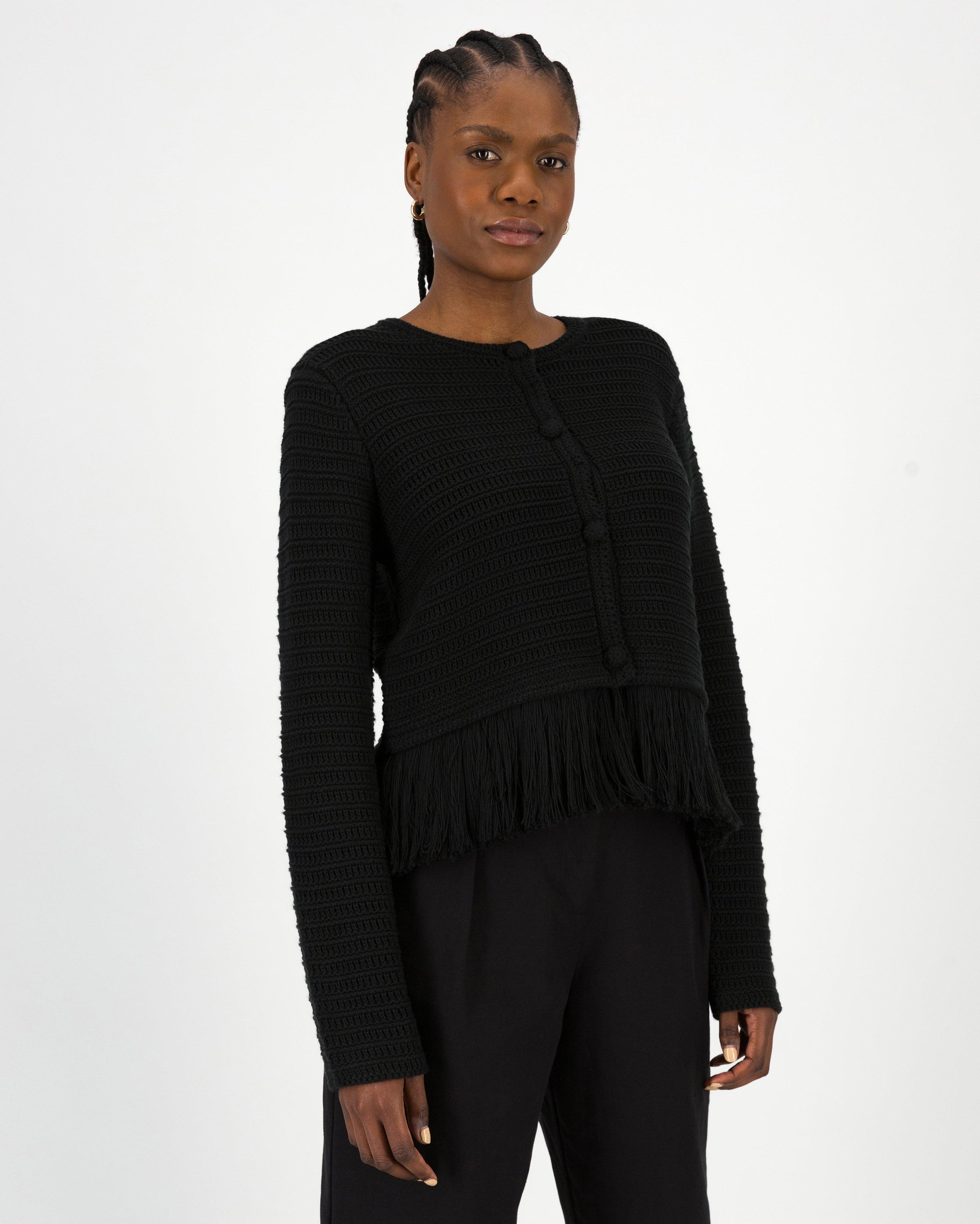 Carmella Knit Jacket -  Black