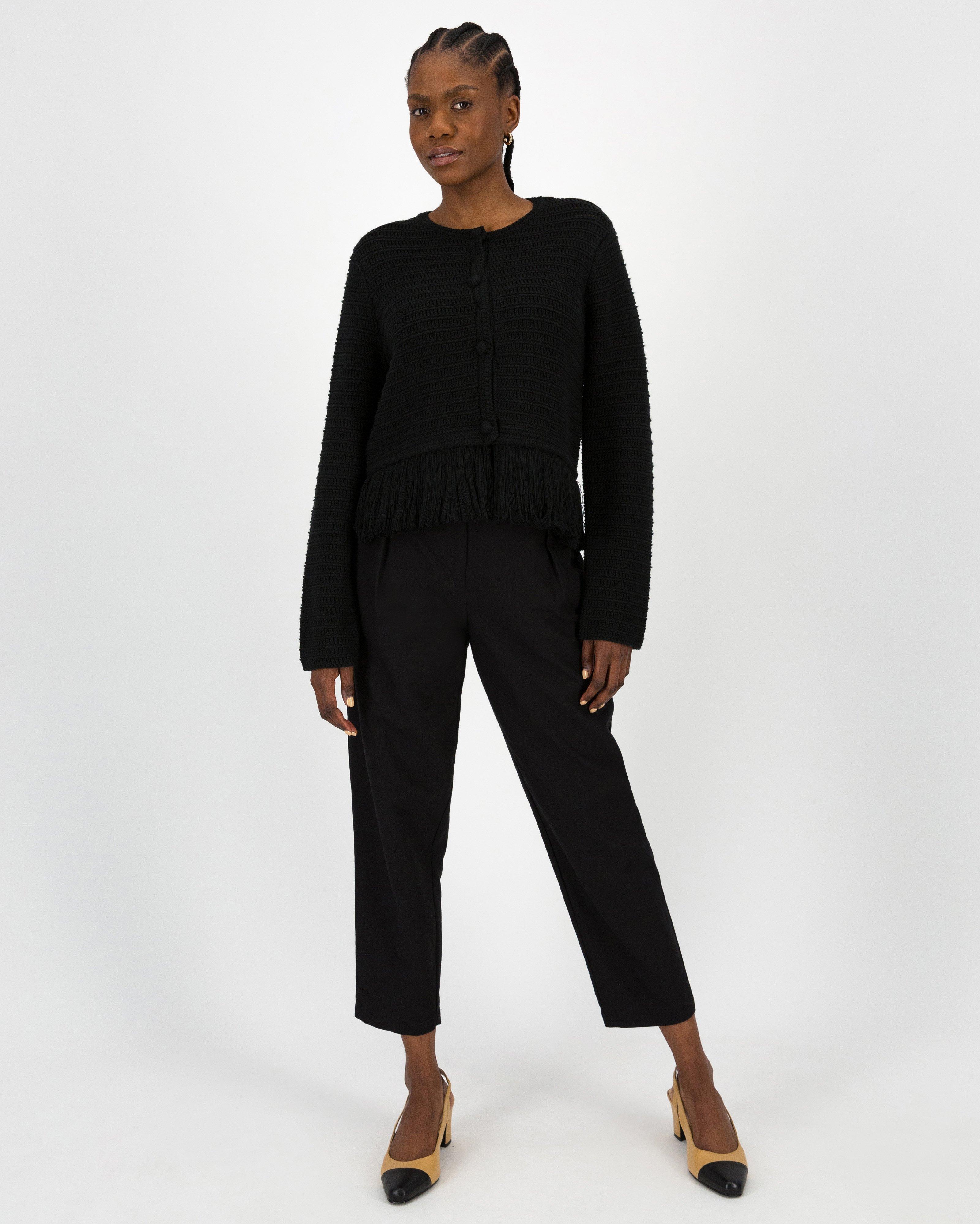 Carmella Knit Jacket -  Black