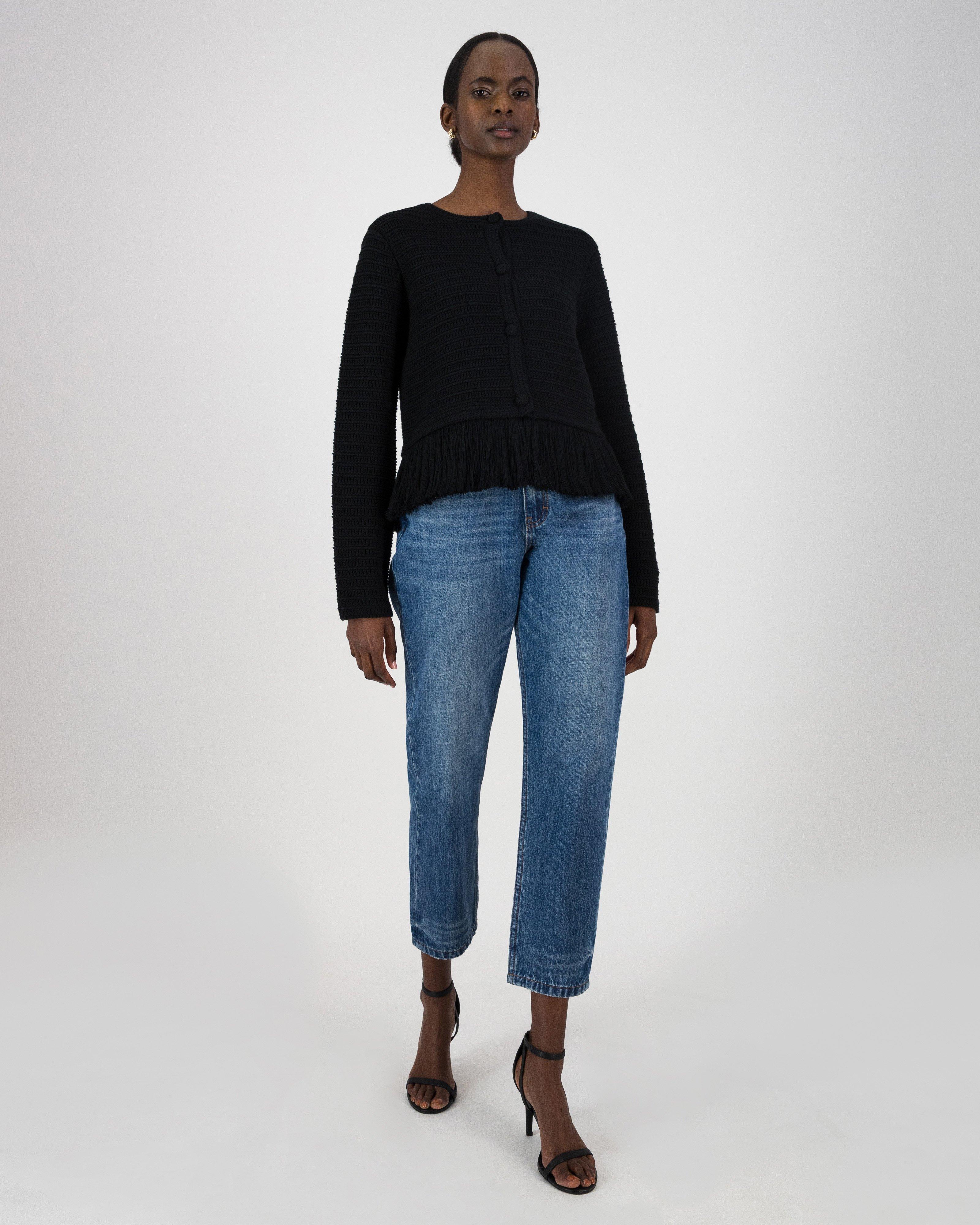 Carmella Knit Jacket -  Black