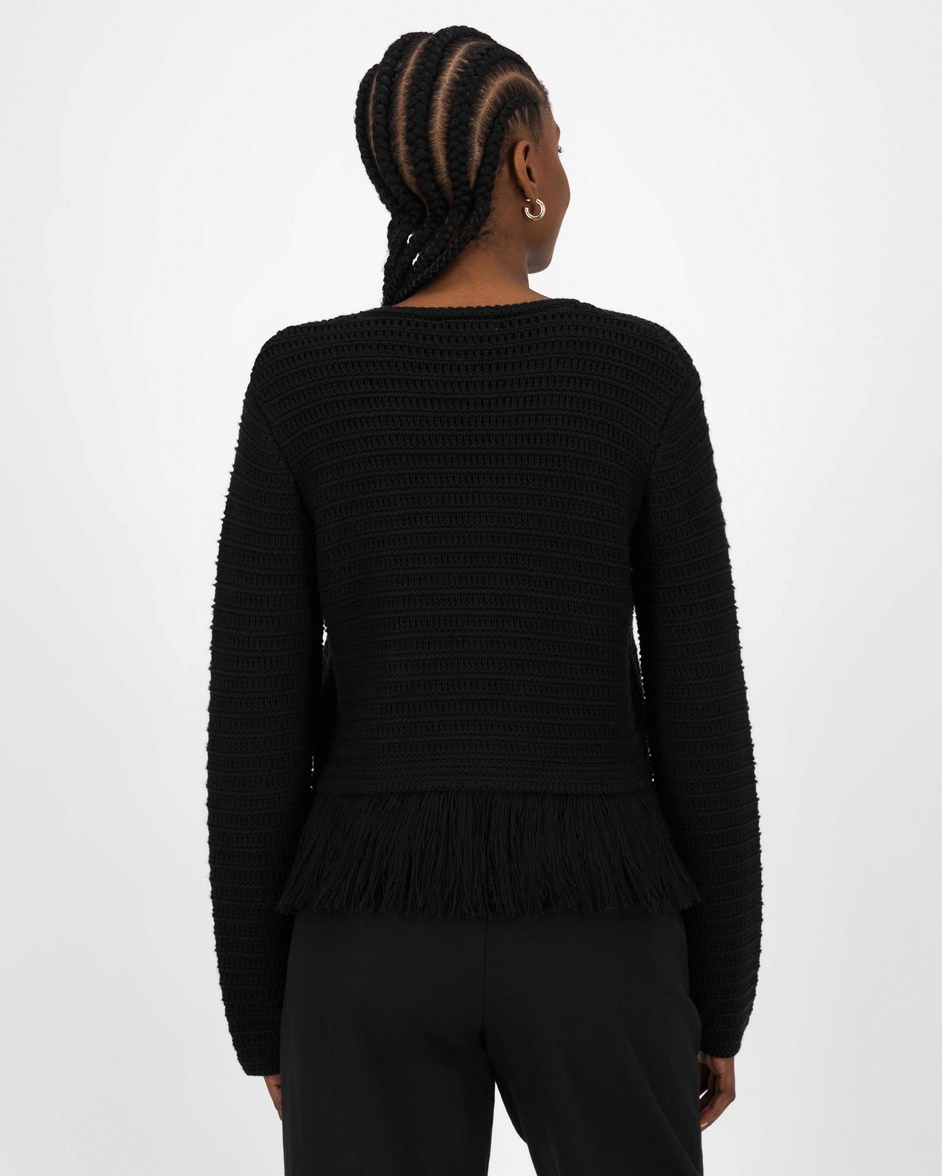 Carmella Knit Jacket -  Black