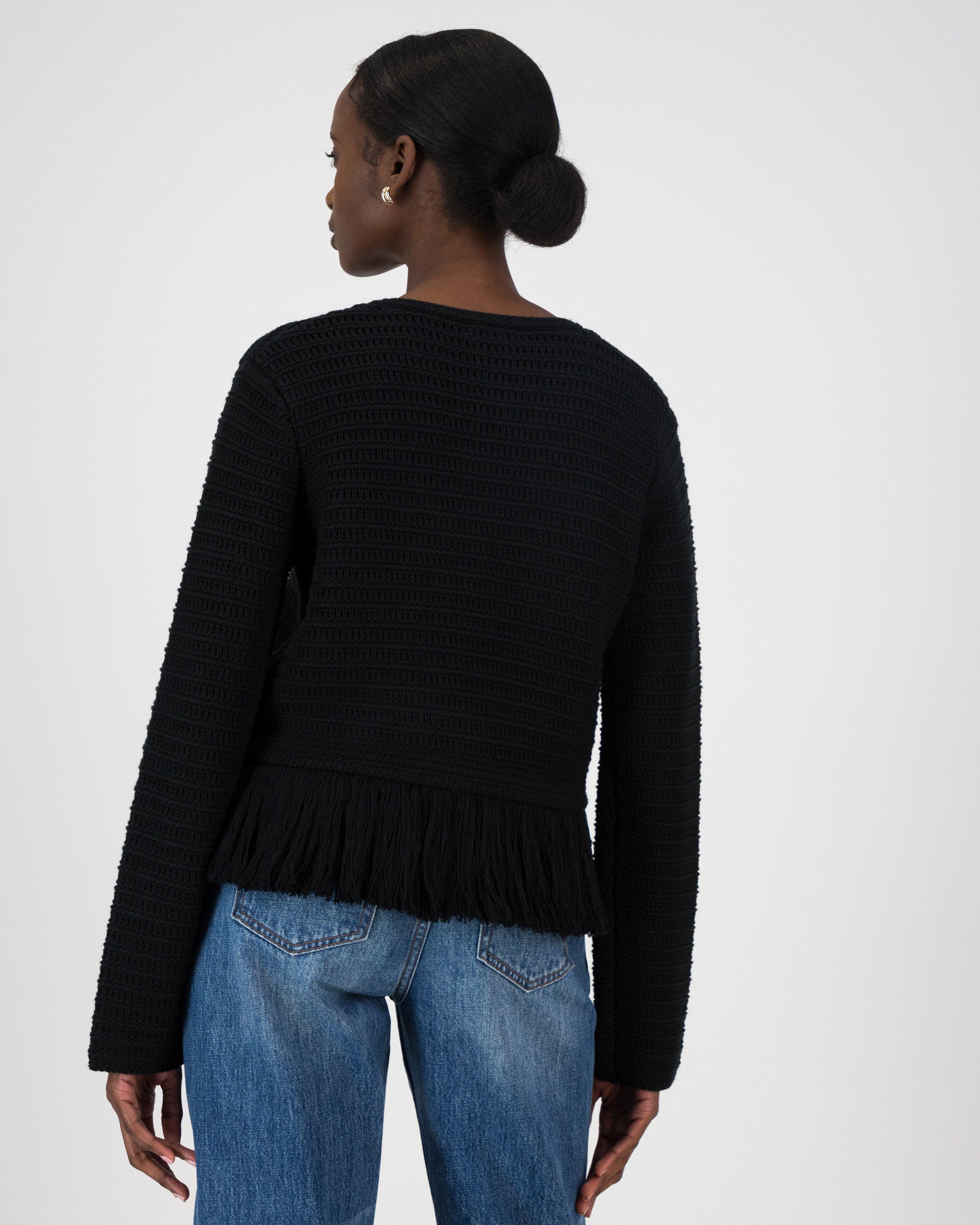 Carmella Knit Jacket -  Black