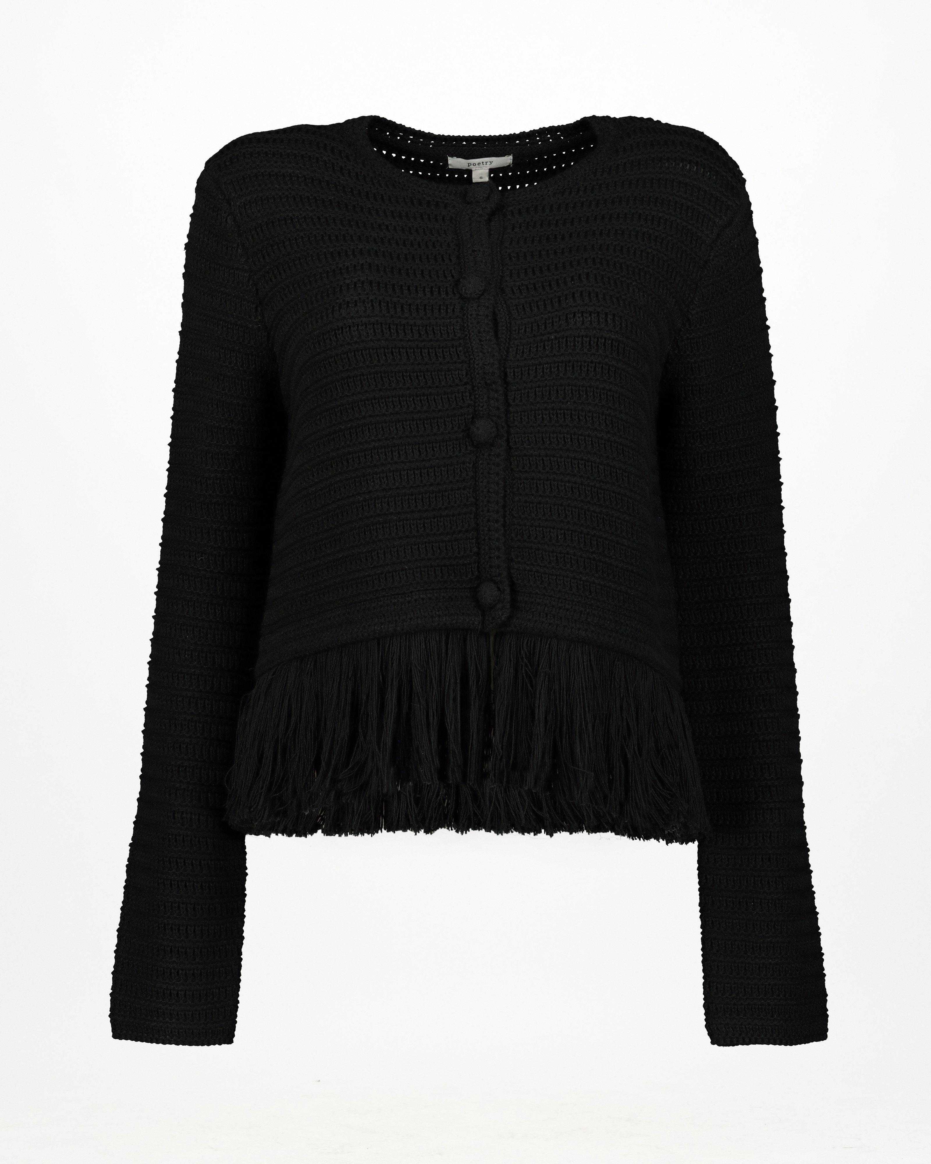 Carmella Knit Jacket -  Black