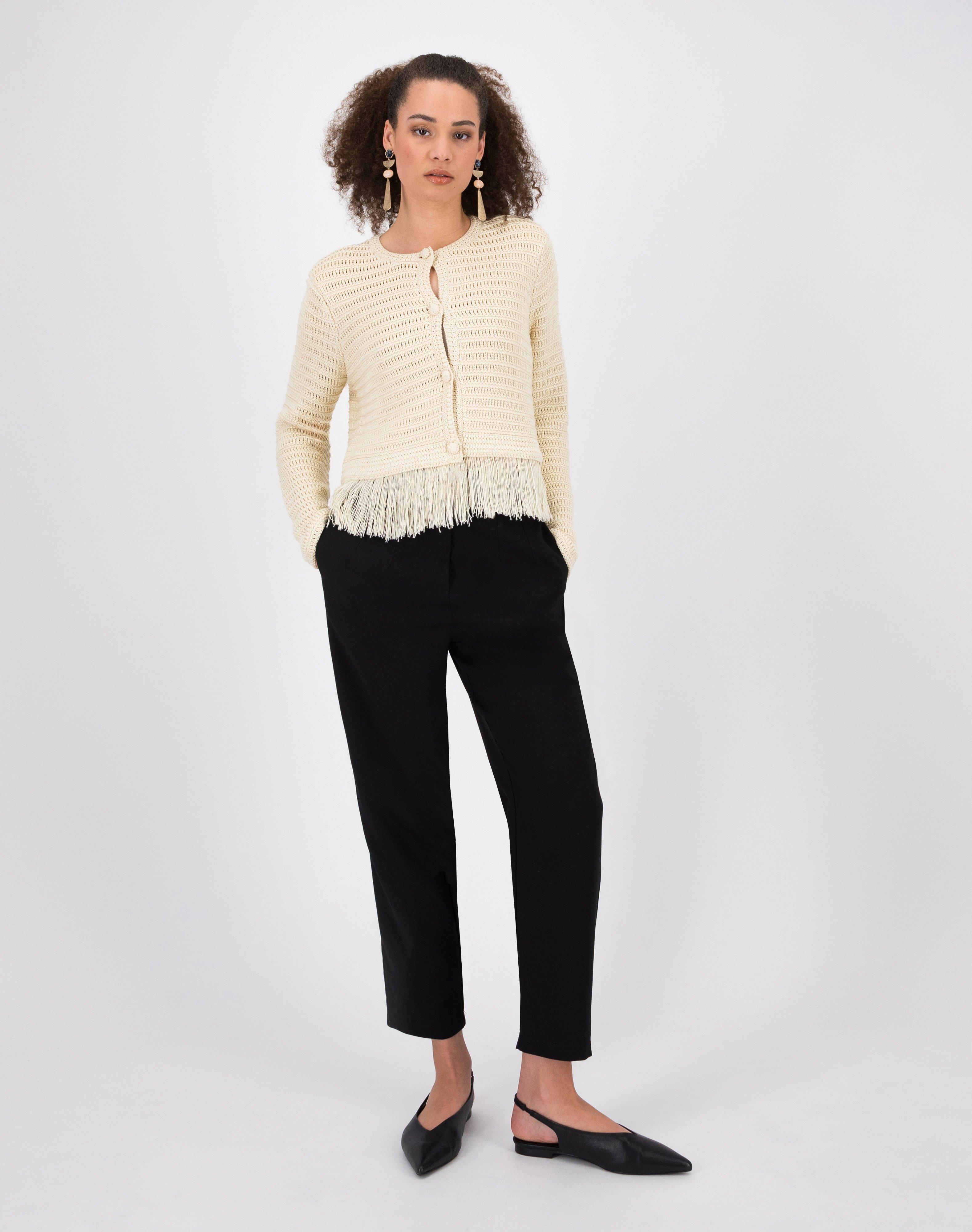 Carmella Knit Jacket -  Milk