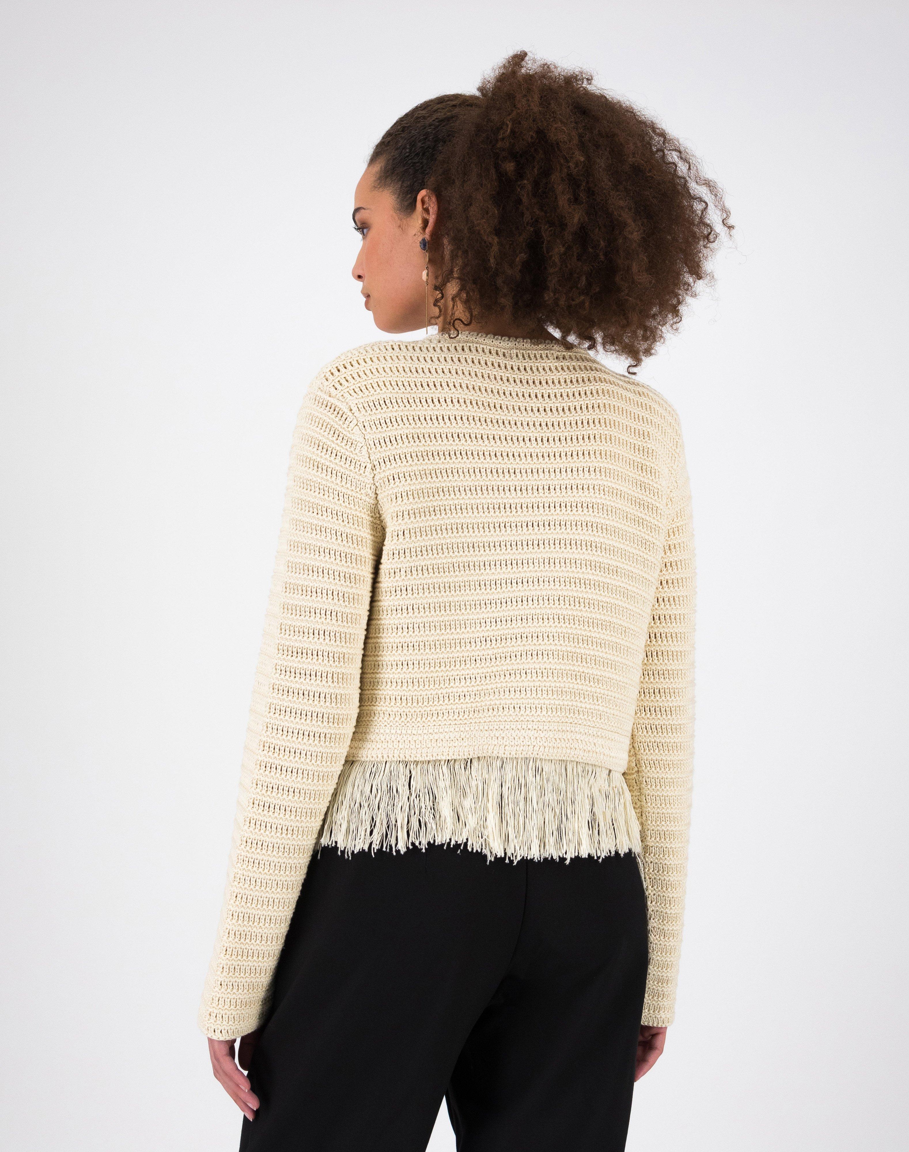 Carmella Knit Jacket -  Milk