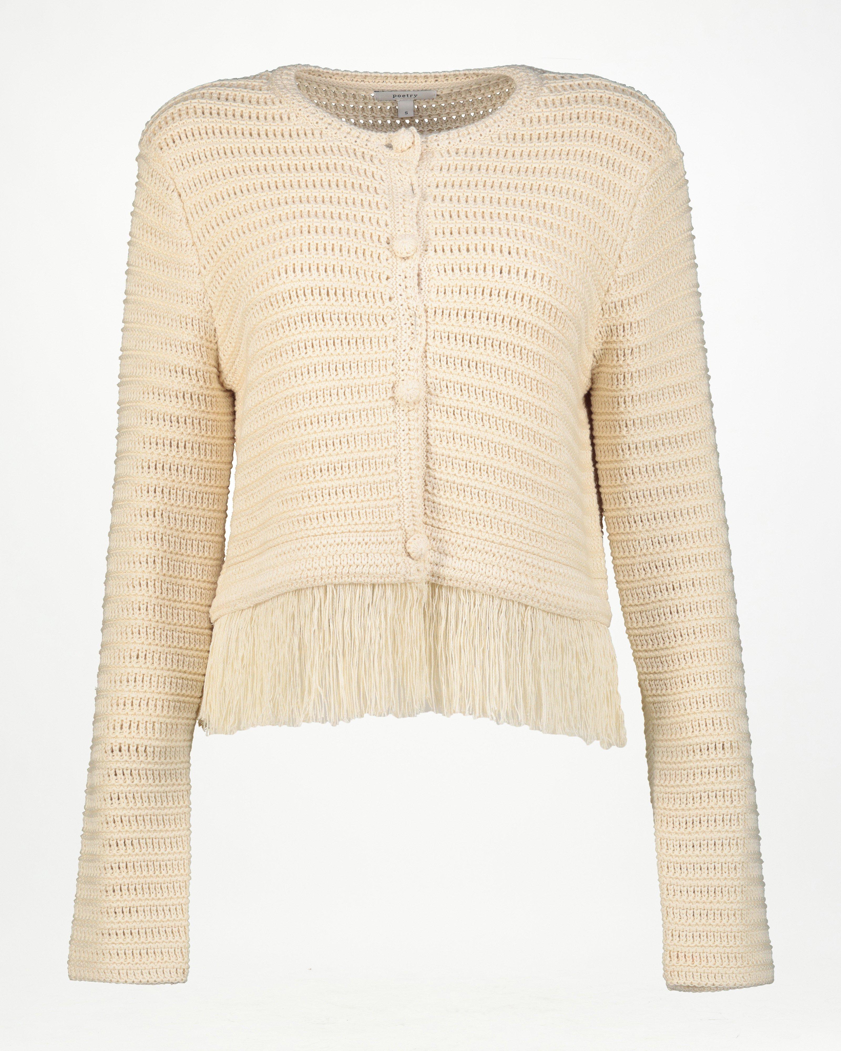 Carmella Knit Jacket -  Milk