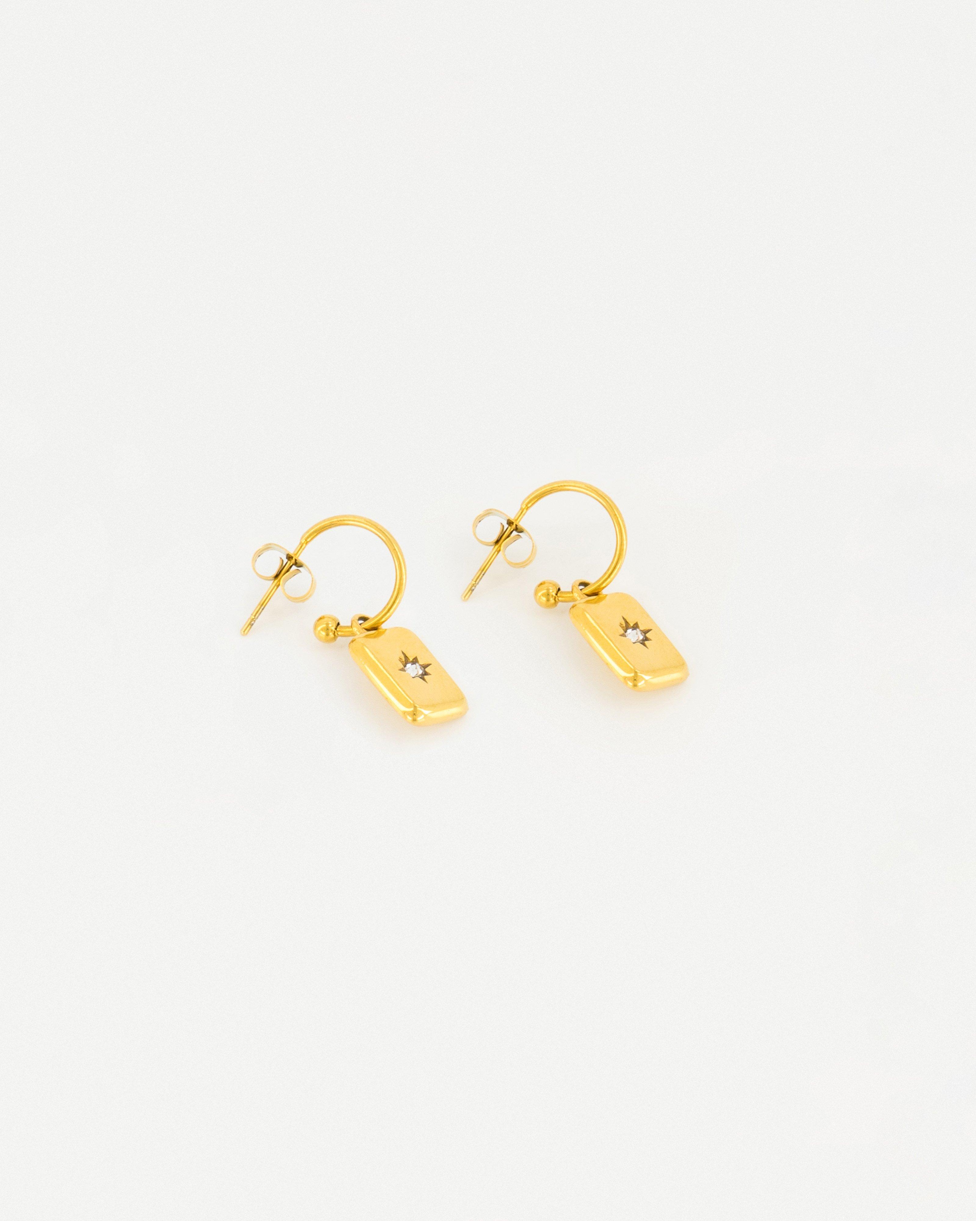 Old Khaki x byCara Women’s Rectangle Star Drop Earrings  -  Gold