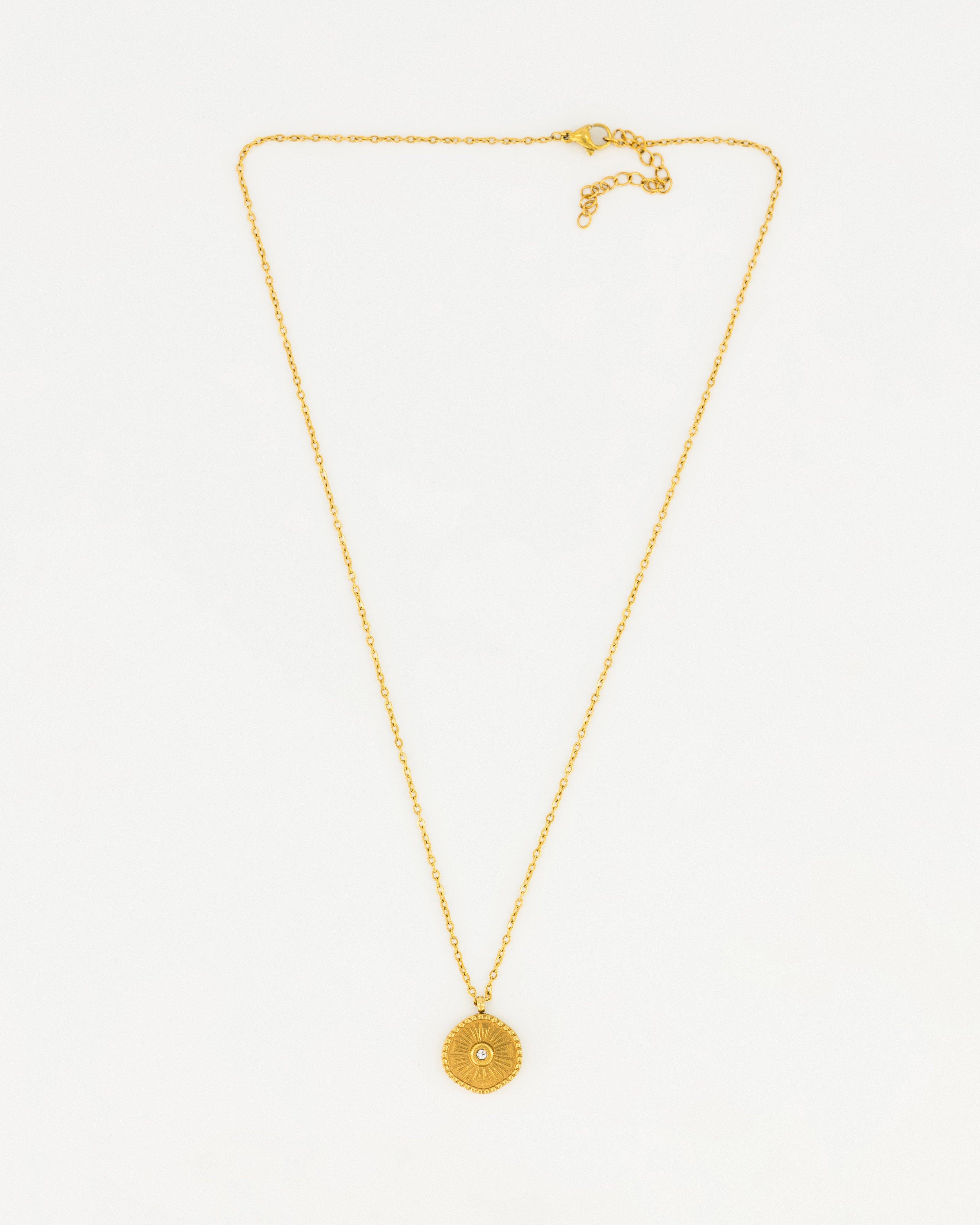Old Khaki x byCara Women’s Sun Pendant Necklace  -  Gold