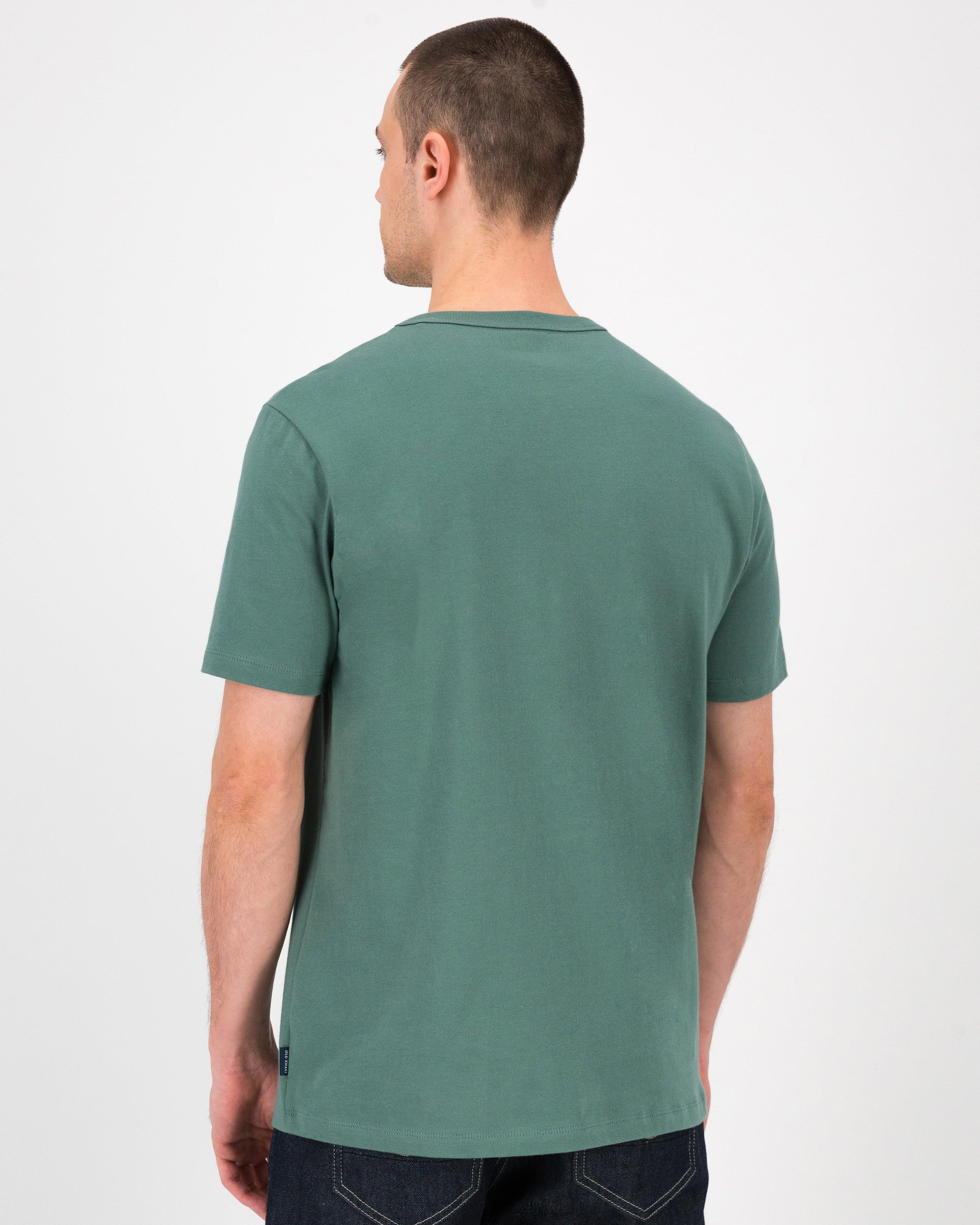 Men’s Yolisa Embroidered T-Shirt  -  Light Olive