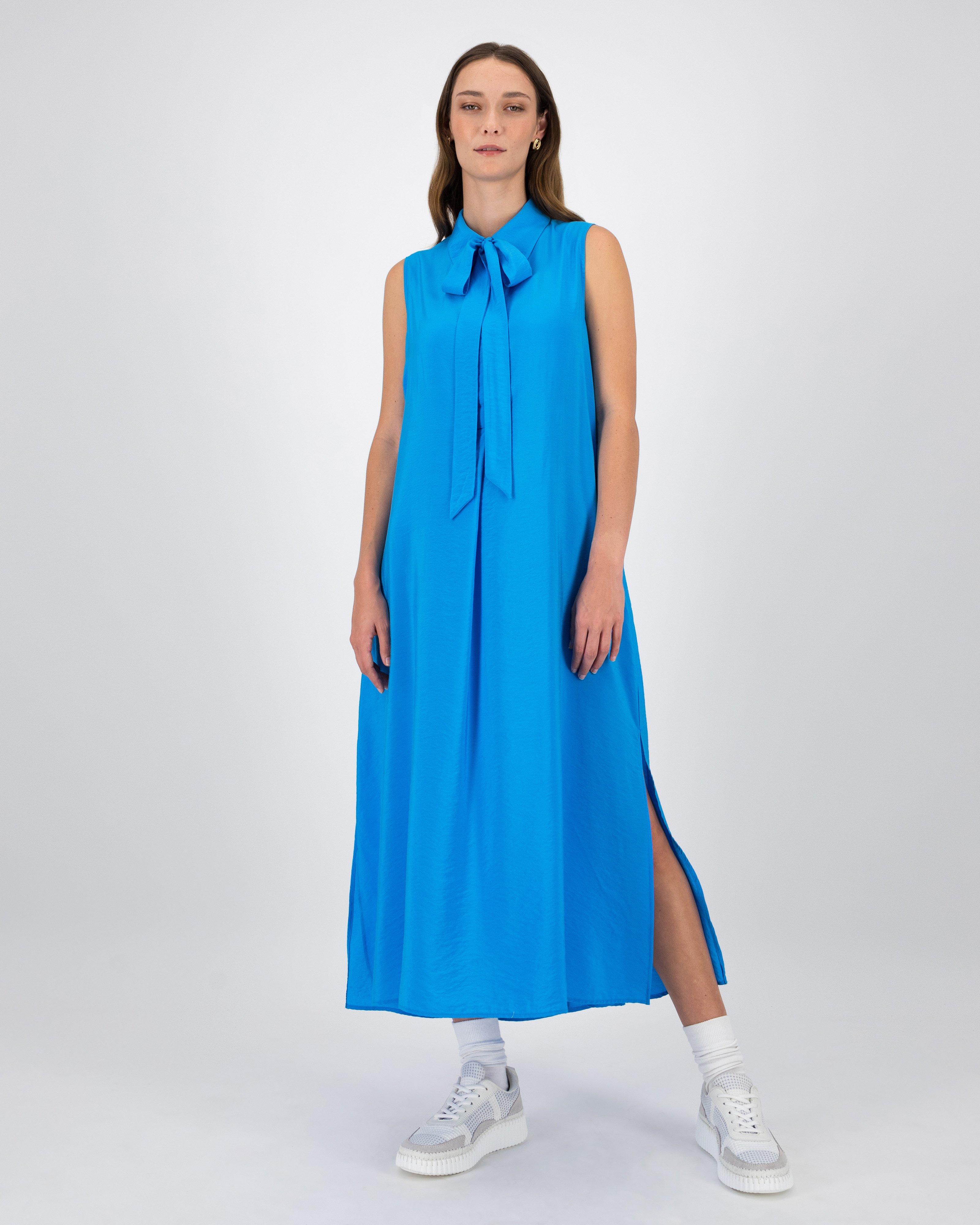 Guilia Sleeveless Dress -  Blue