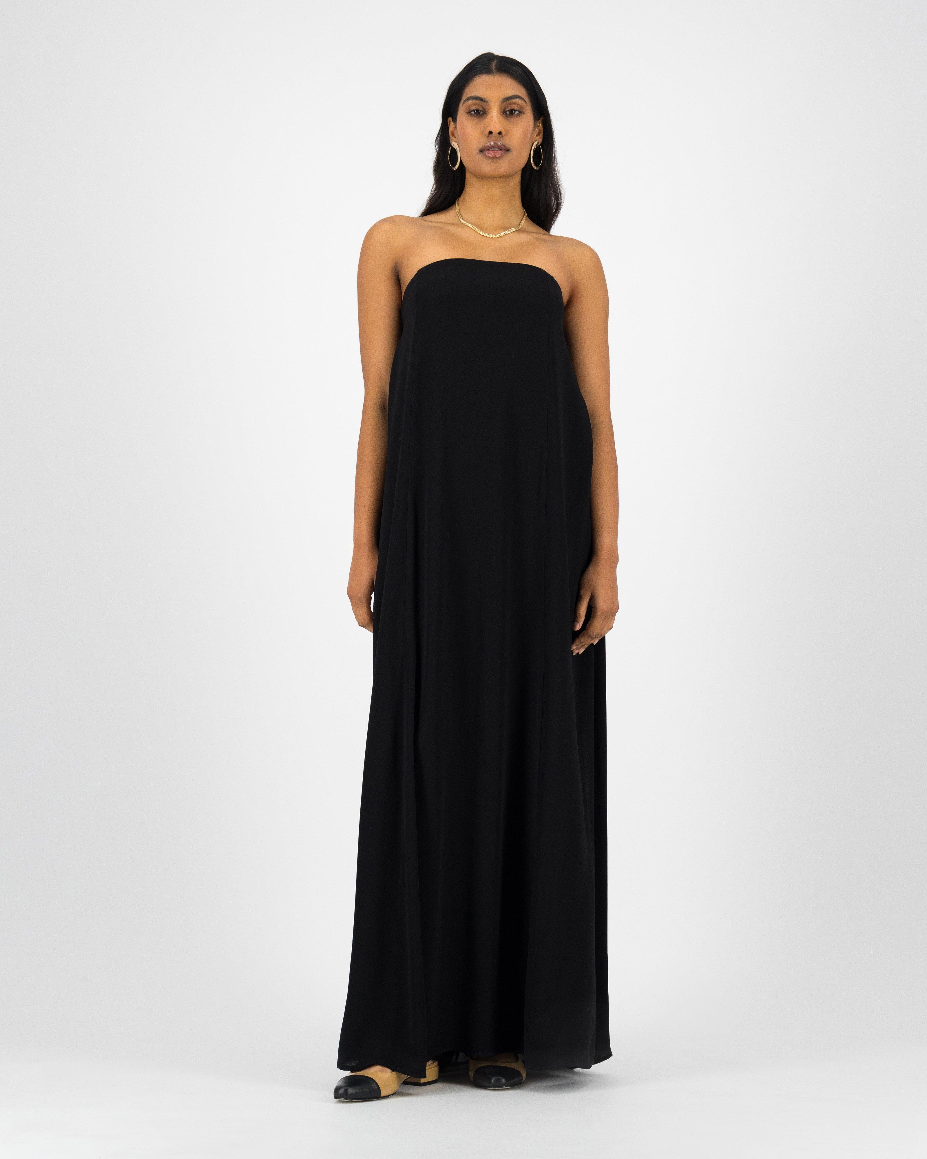 Drew Strapless Maxi Dress -  Black