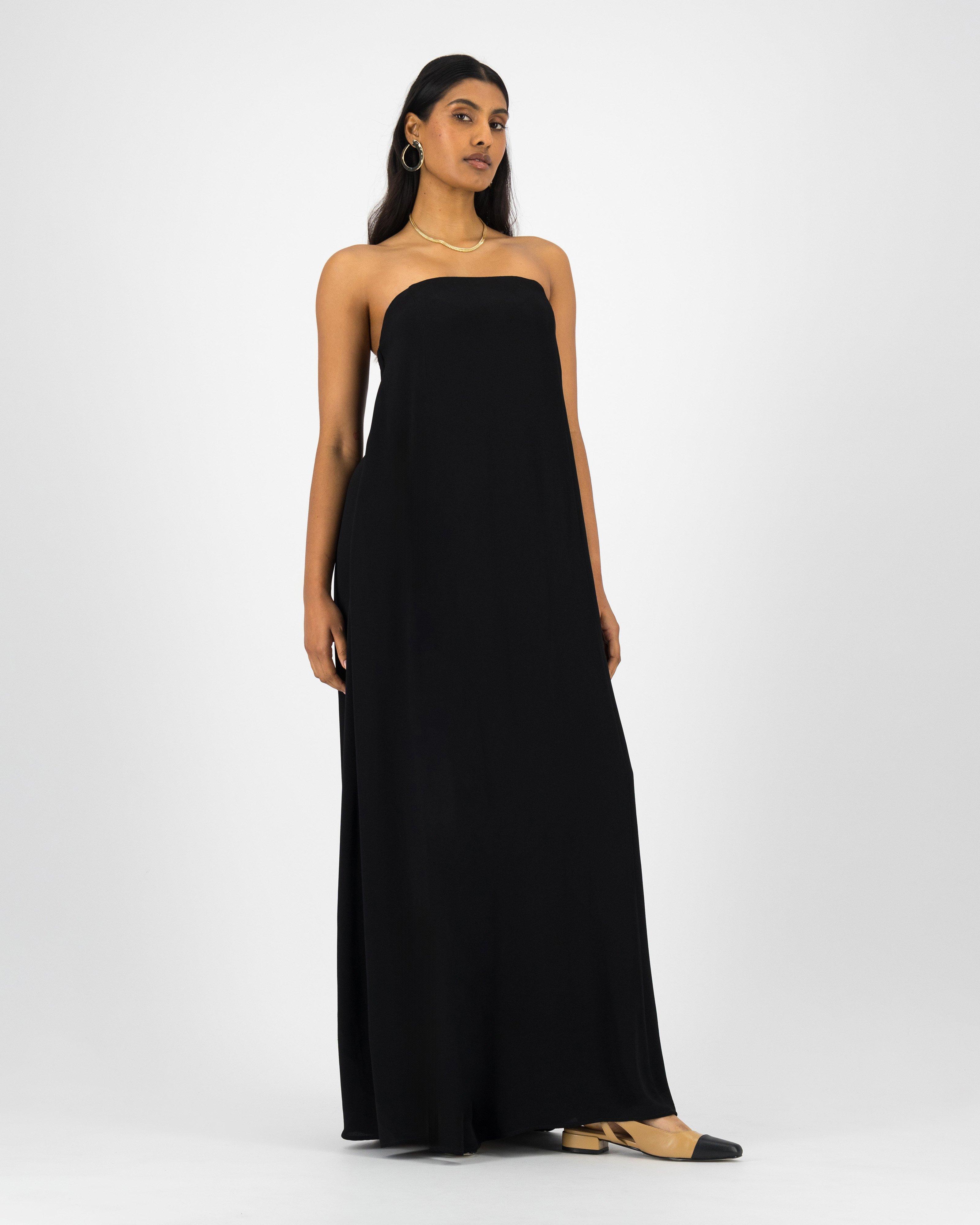 Drew Strapless Maxi Dress -  Black