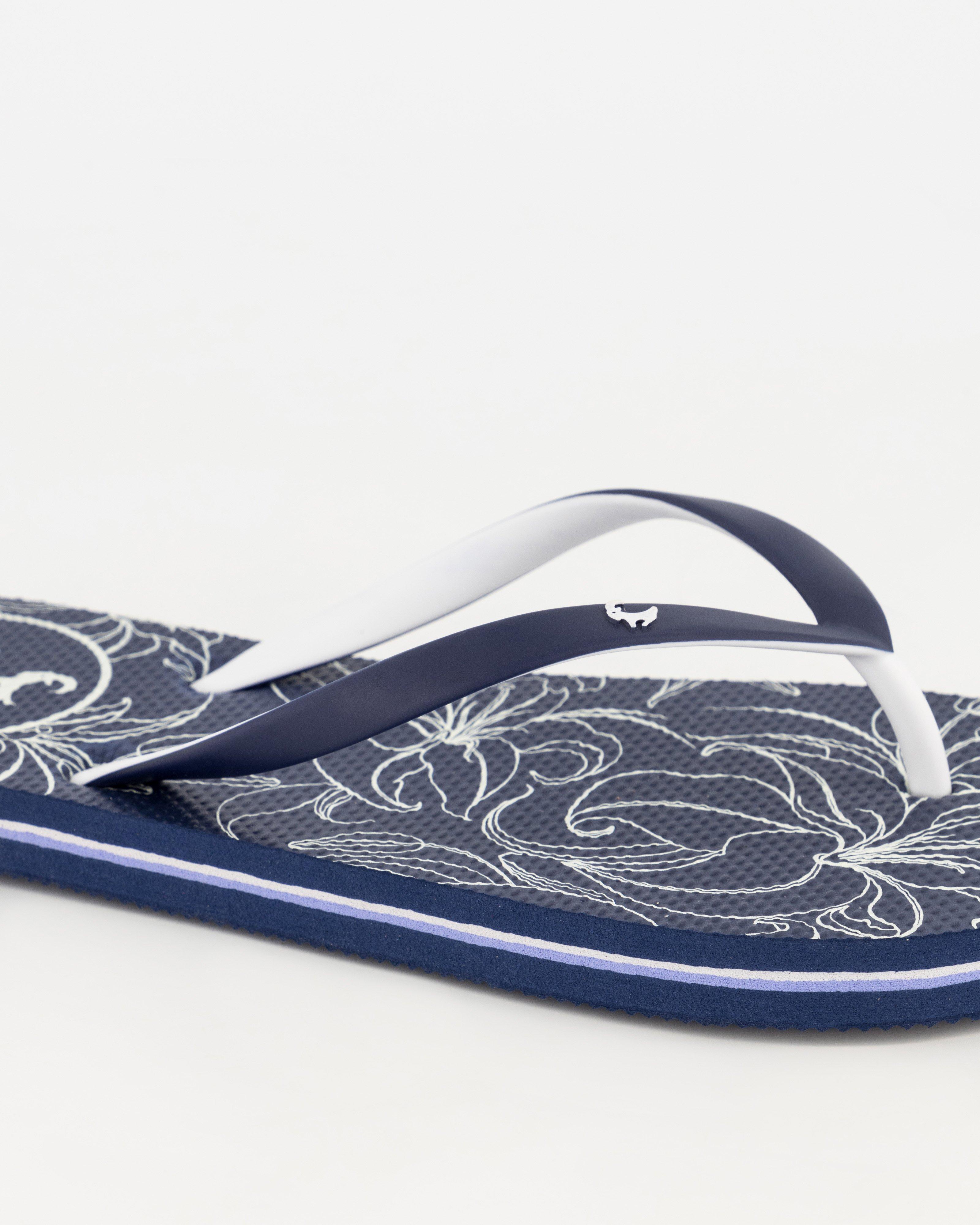 Old Khaki Women's Tide Flip Flops -  Navy