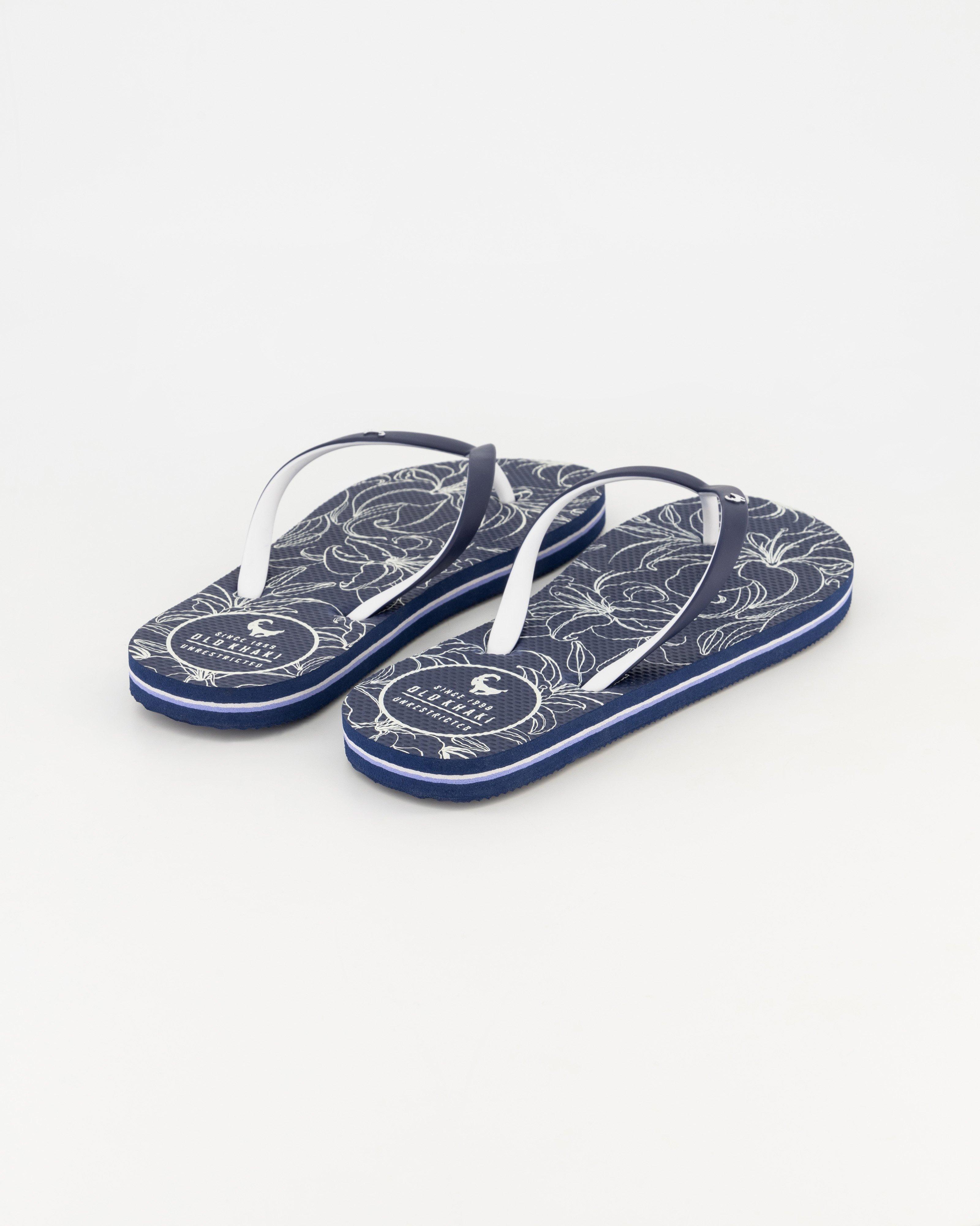 Old Khaki Women's Tide Flip Flops -  Navy