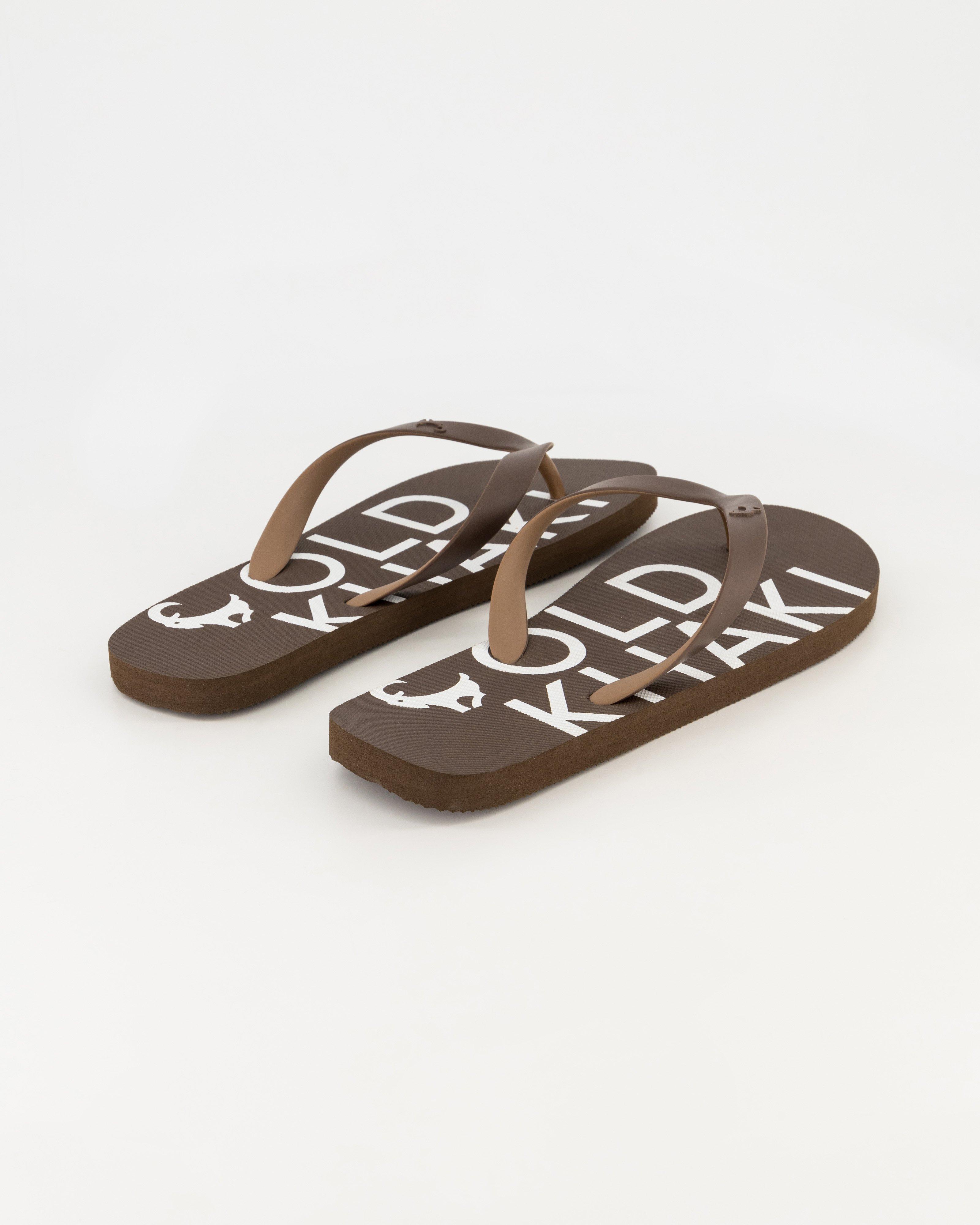 Men’s Branded Pacifico Flip-Flop  -  Brown