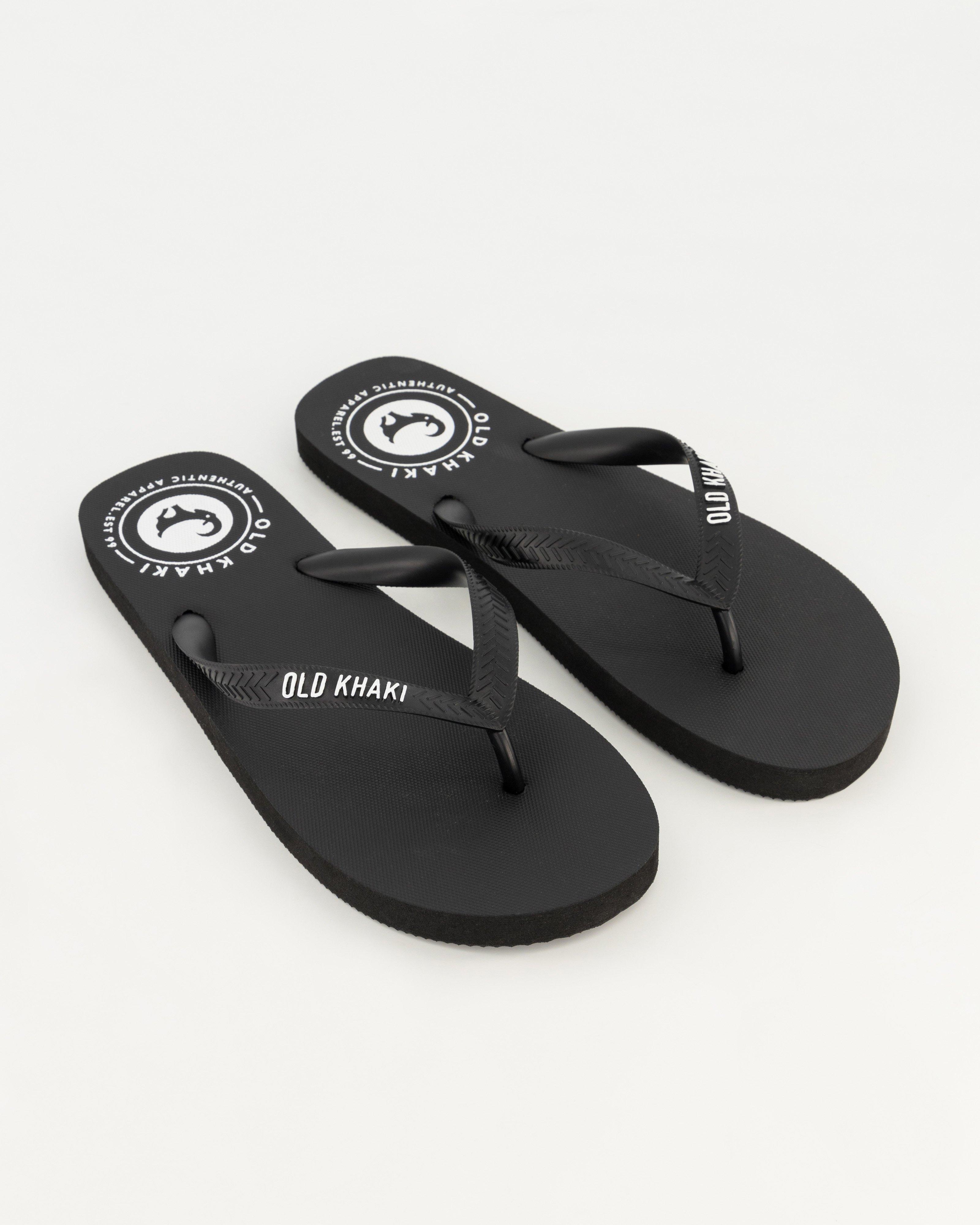 Men’s Plain Pacifico Flip Flop -  Black