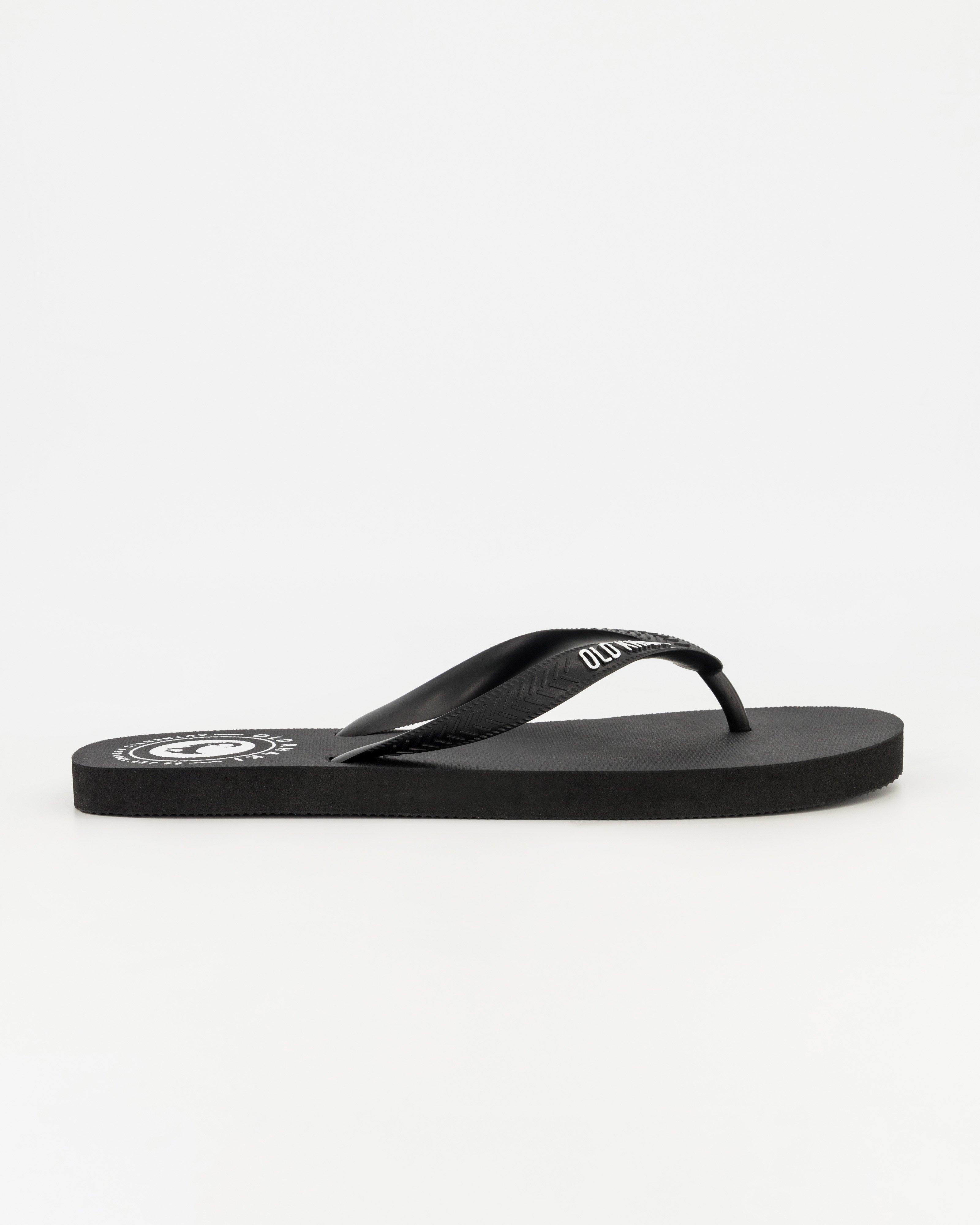 Men’s Plain Pacifico Flip Flop -  Black