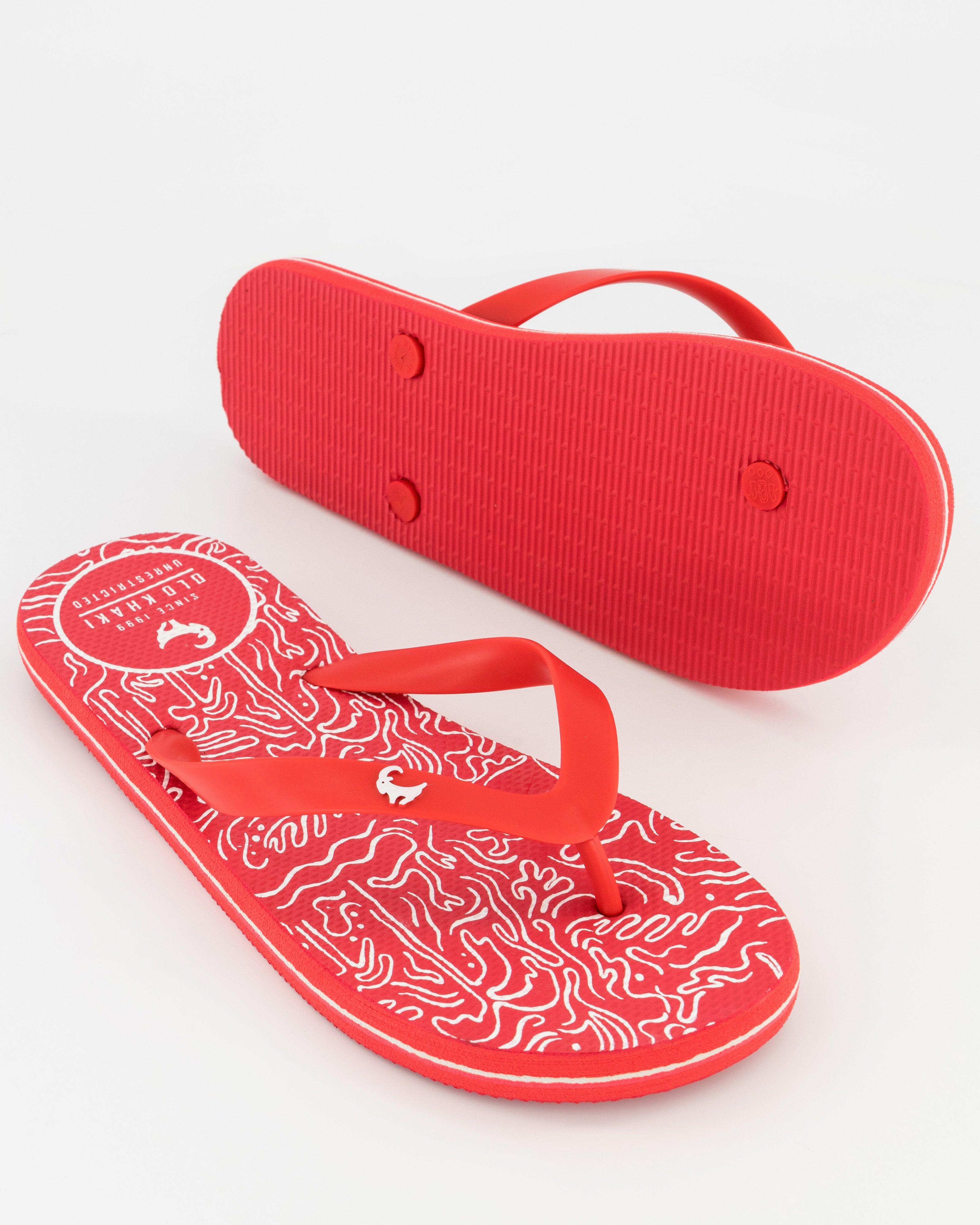 Men’s Pacifico Flip Flop -  Red