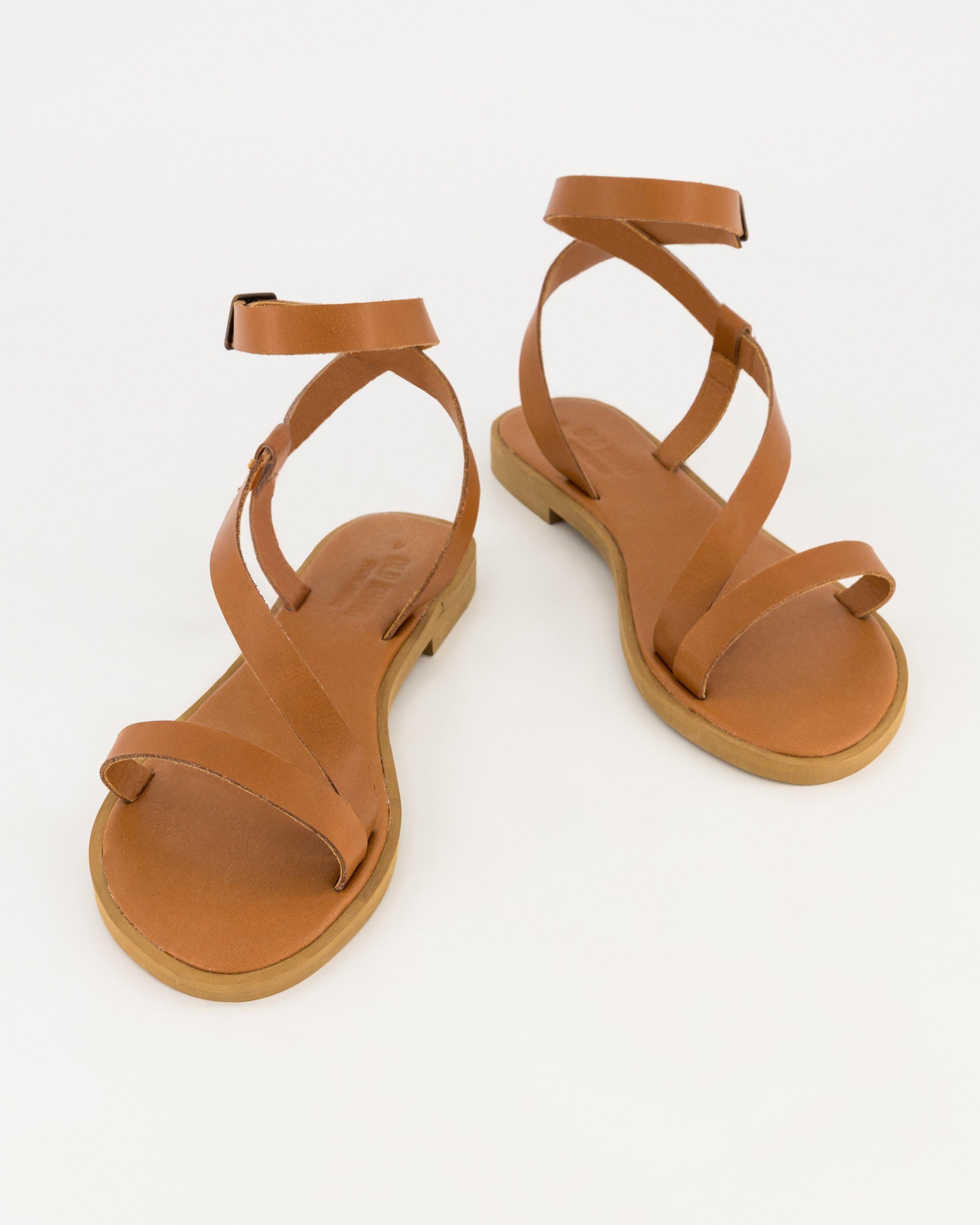 Women’s Rumie Leather Sandal  -  Tan