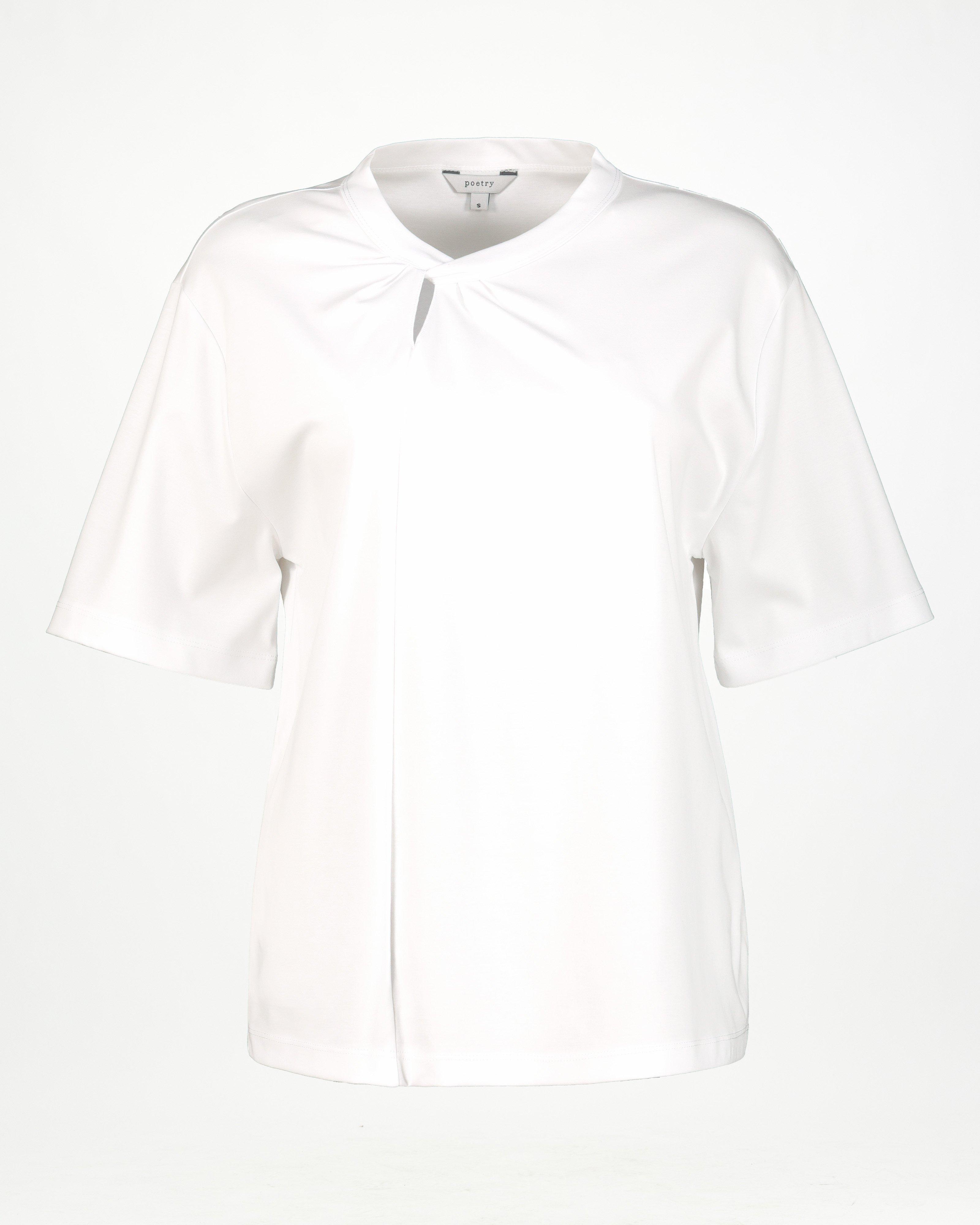 Macie Knot Detail Tee -  White