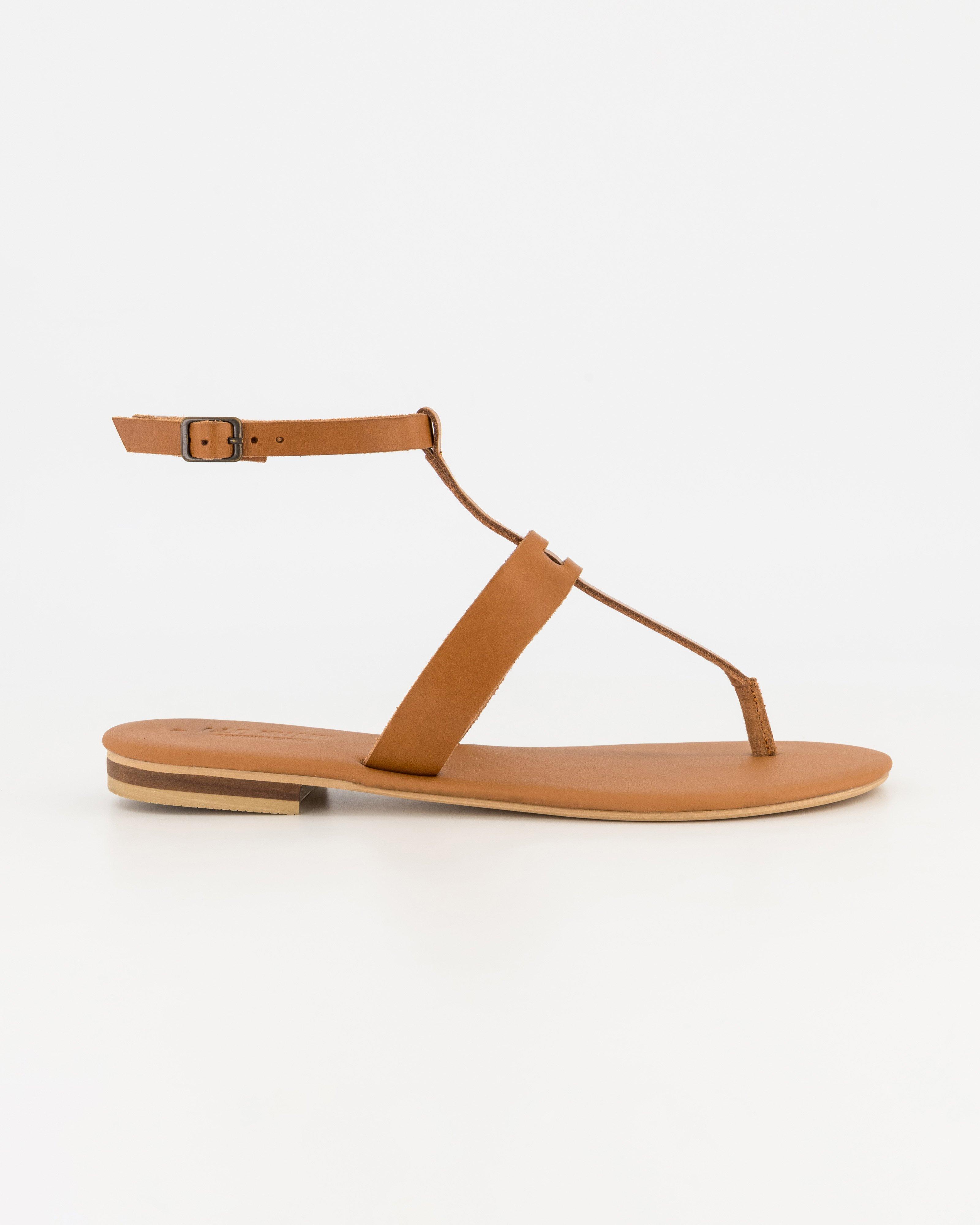 Women’s Bianka Leather Sandal  -  Tan